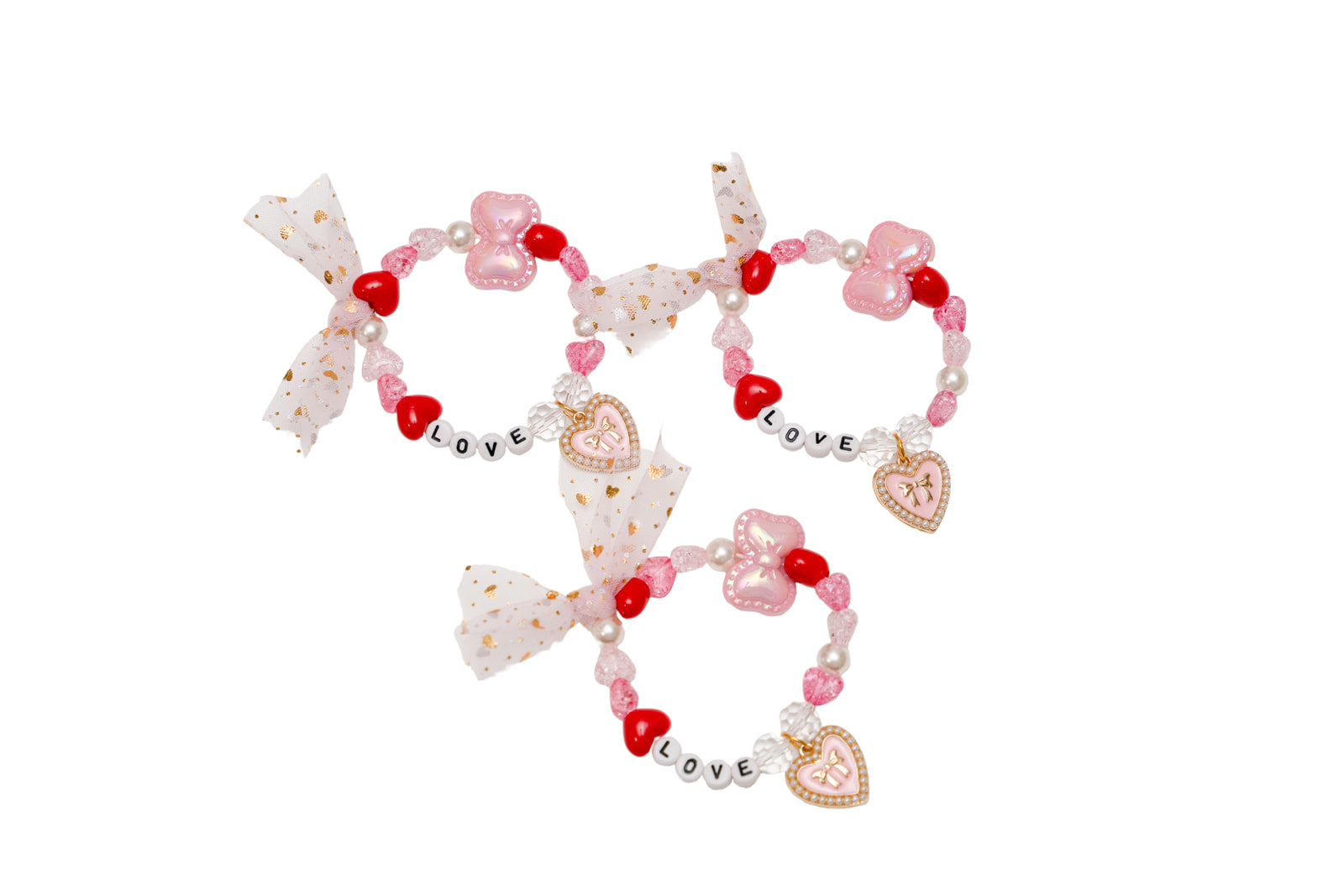 Beaded Stretch Bracelet - Forever Love