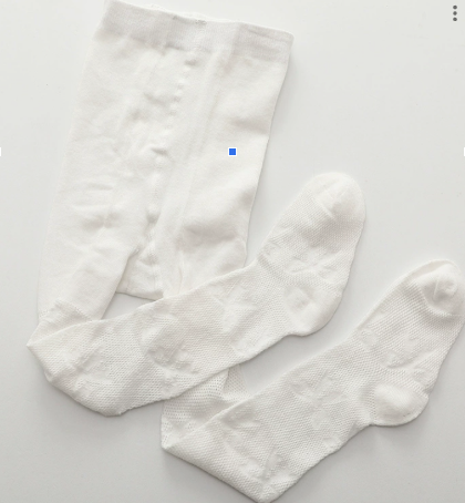 Bow Tights - White