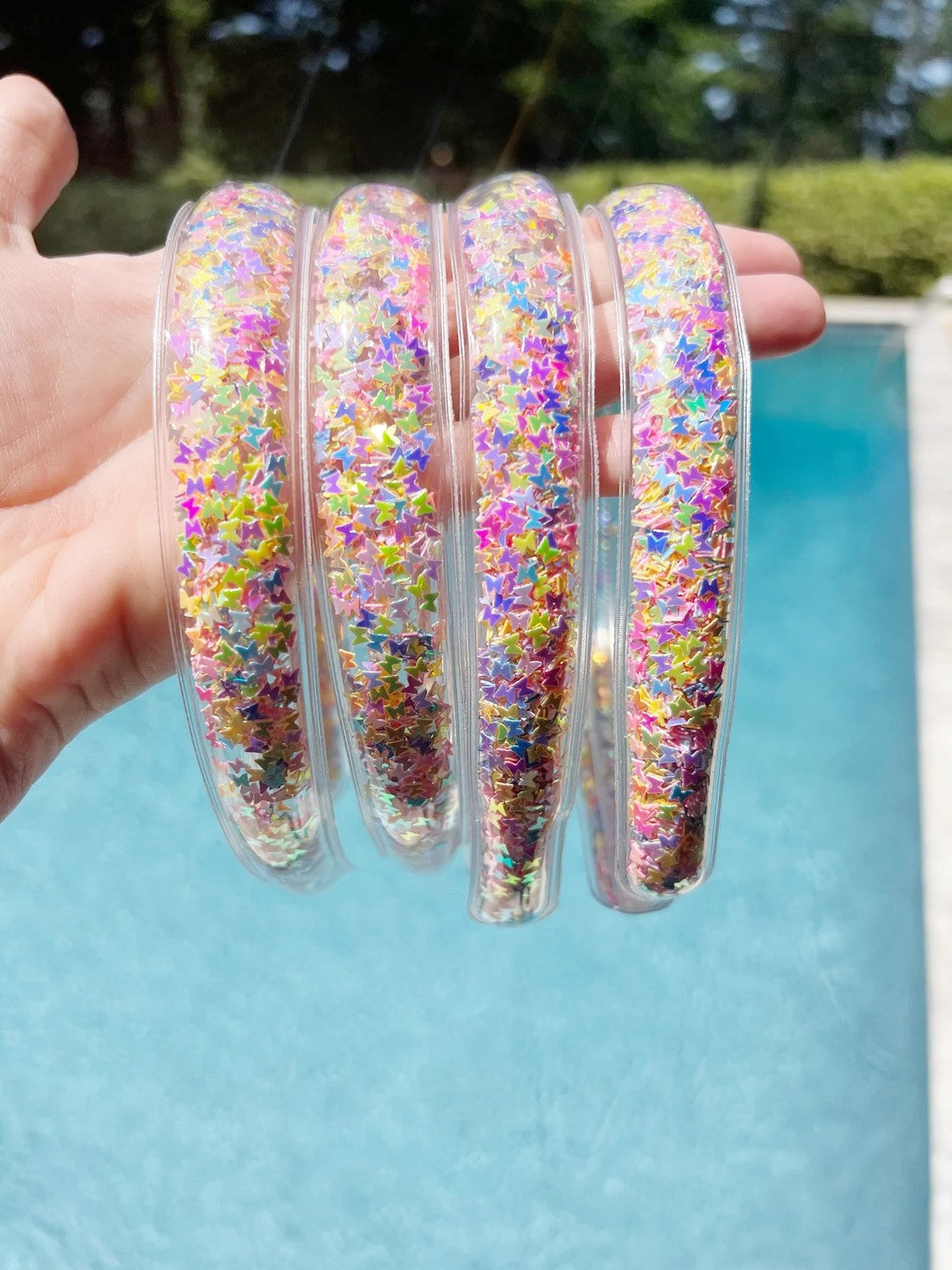 Confetti Shaker Headband - Butterfly