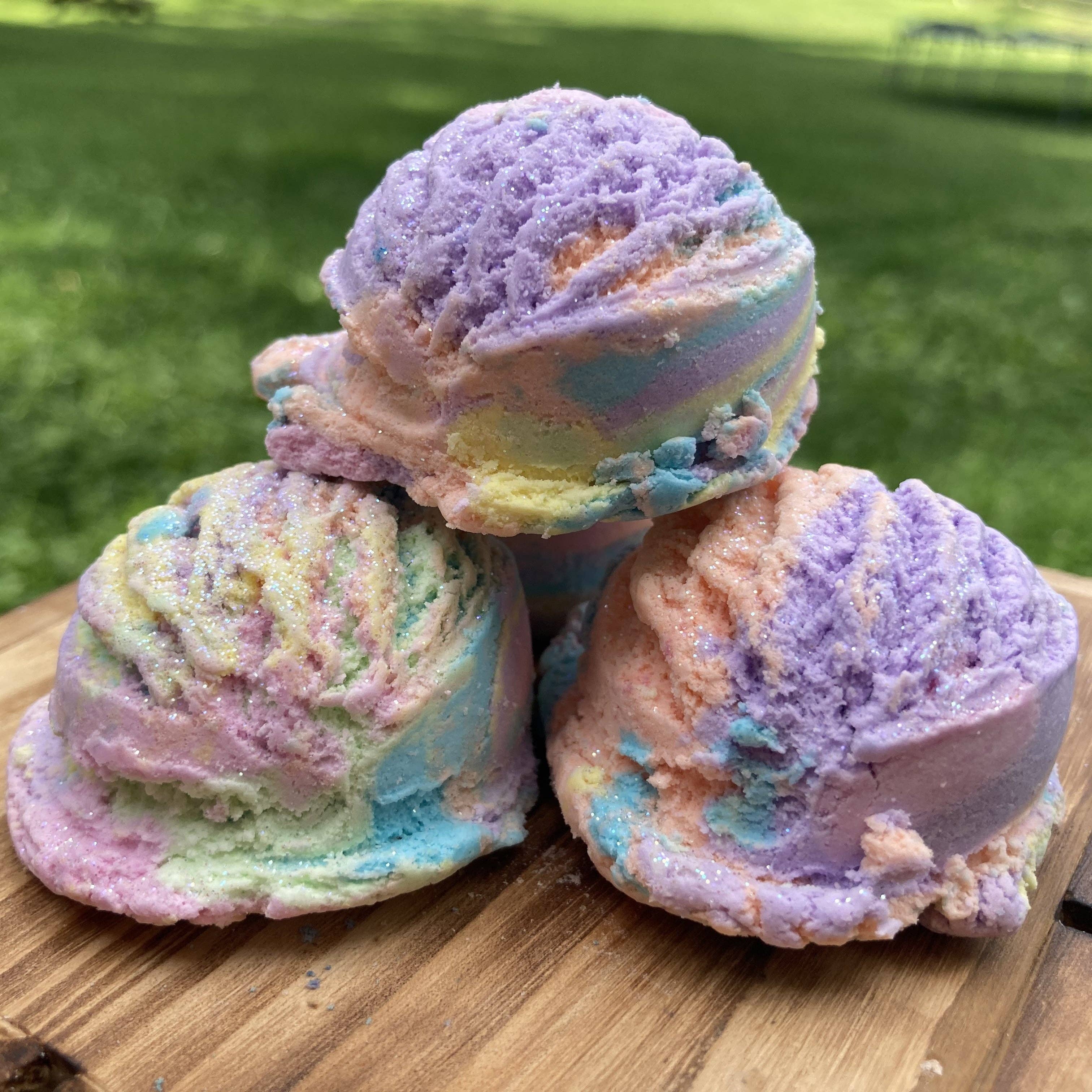 Bubble Scoops Solid Bubble Bath RAINBOW SHERBET