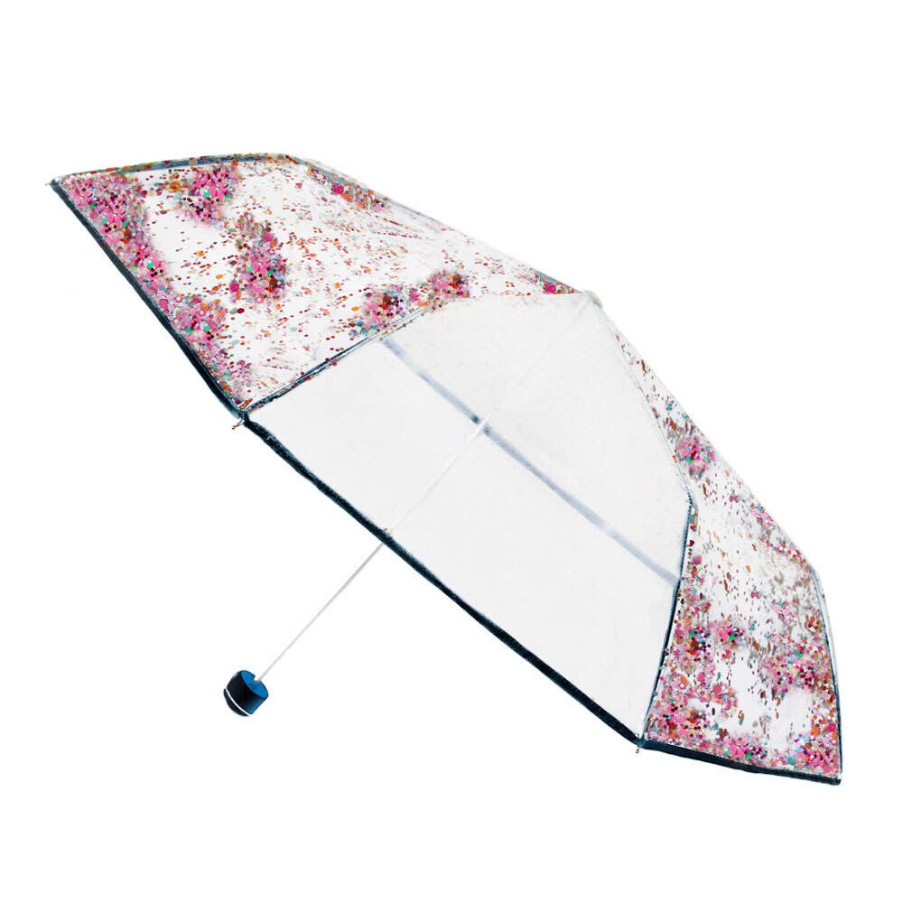 Packed Party - Raining Confetti Umbrella - Navy