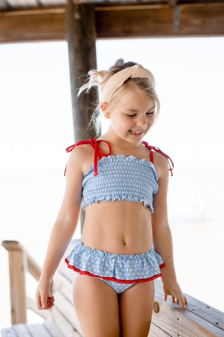 Waverly Shirred Swimsuit - Star Struck