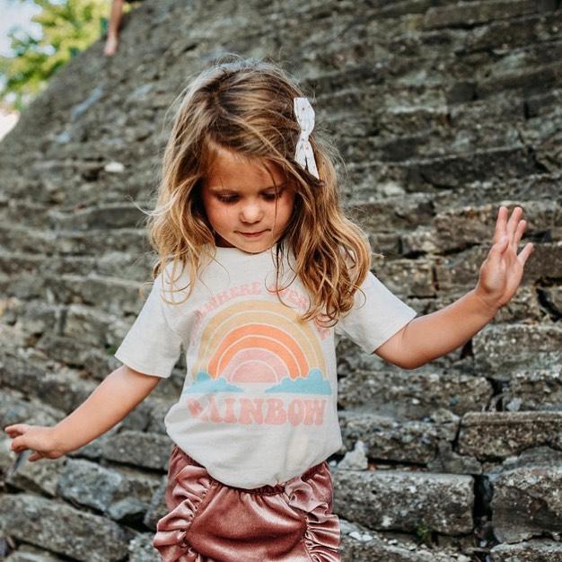 Somewhere Over the Rainbow Tee - Vintage Style