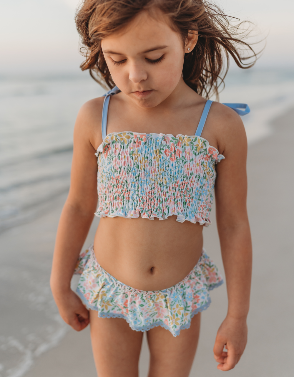 Waverly Shirred Swimsuit - Nature Walk