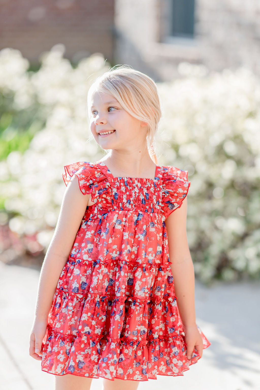 Brielle Shimmer Dress - Apple Pie