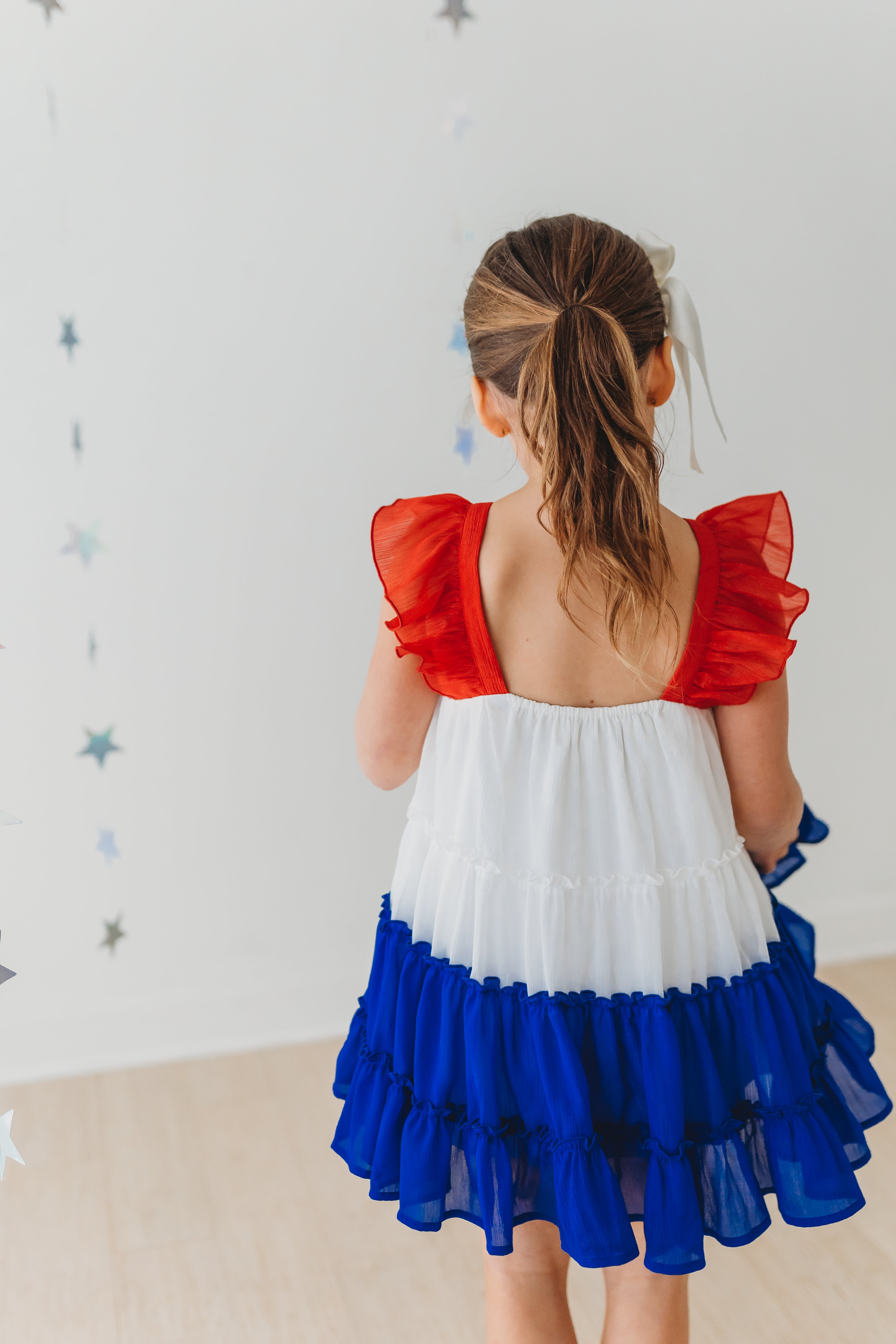 Brielle Shimmer Dress - Star Spangled