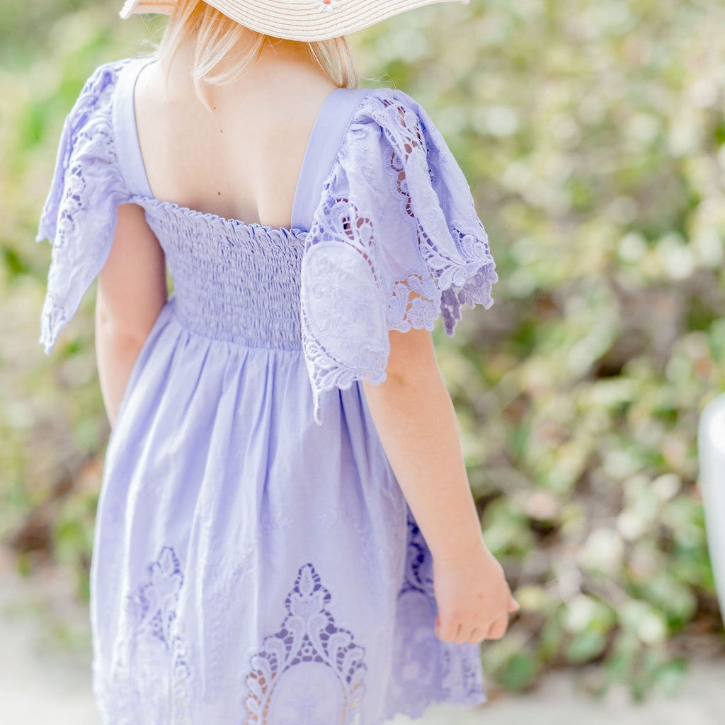 Nora Lace Dress - Orchid Whisper