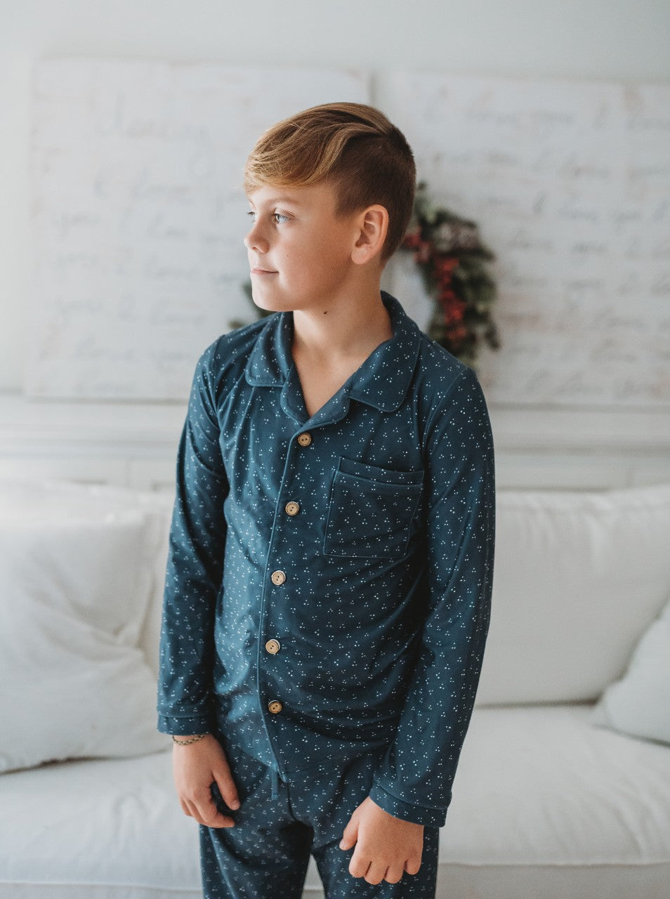 Boy's Loungewear Set - Holly Jolly