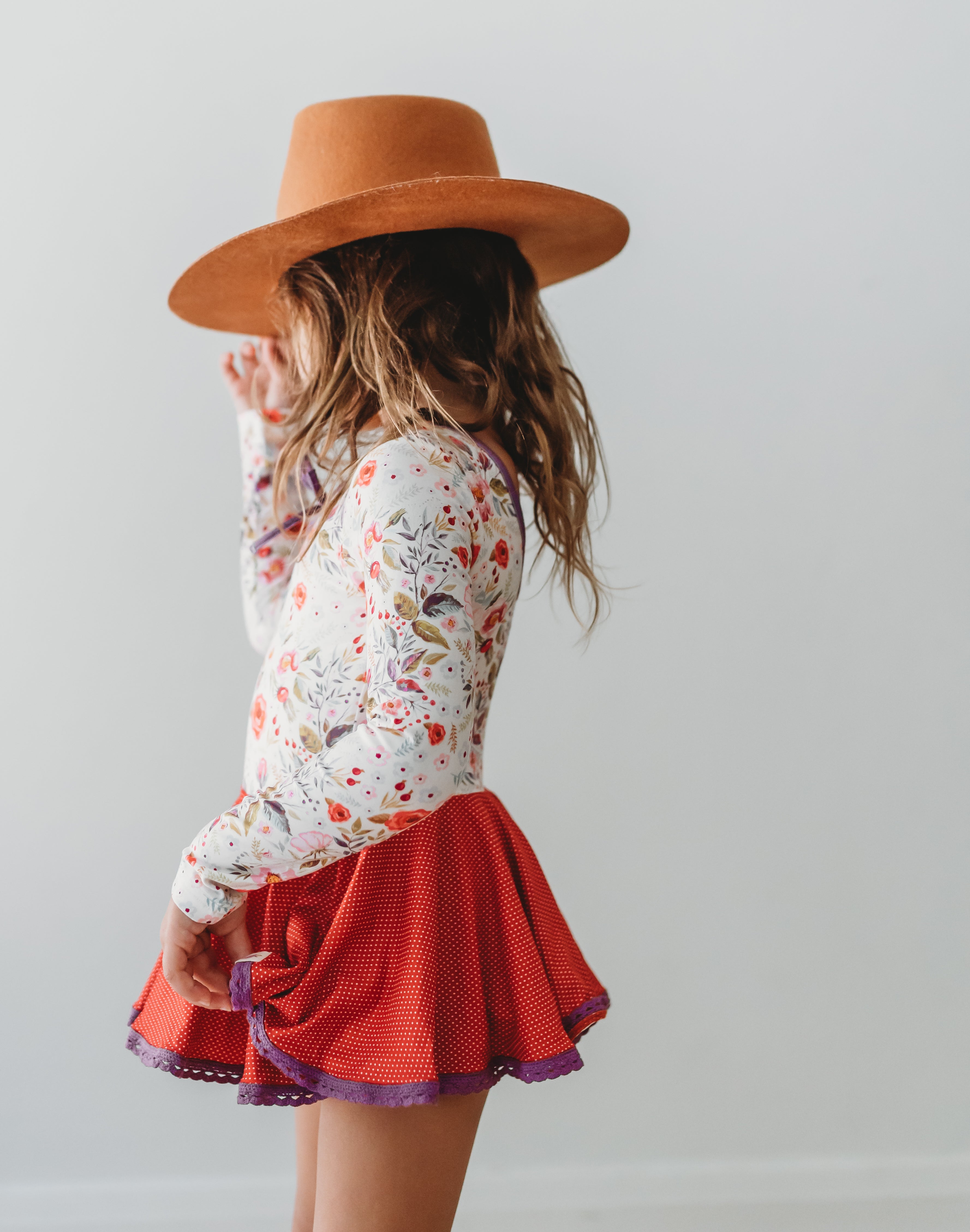 Farrah Leotard - Cottage Red