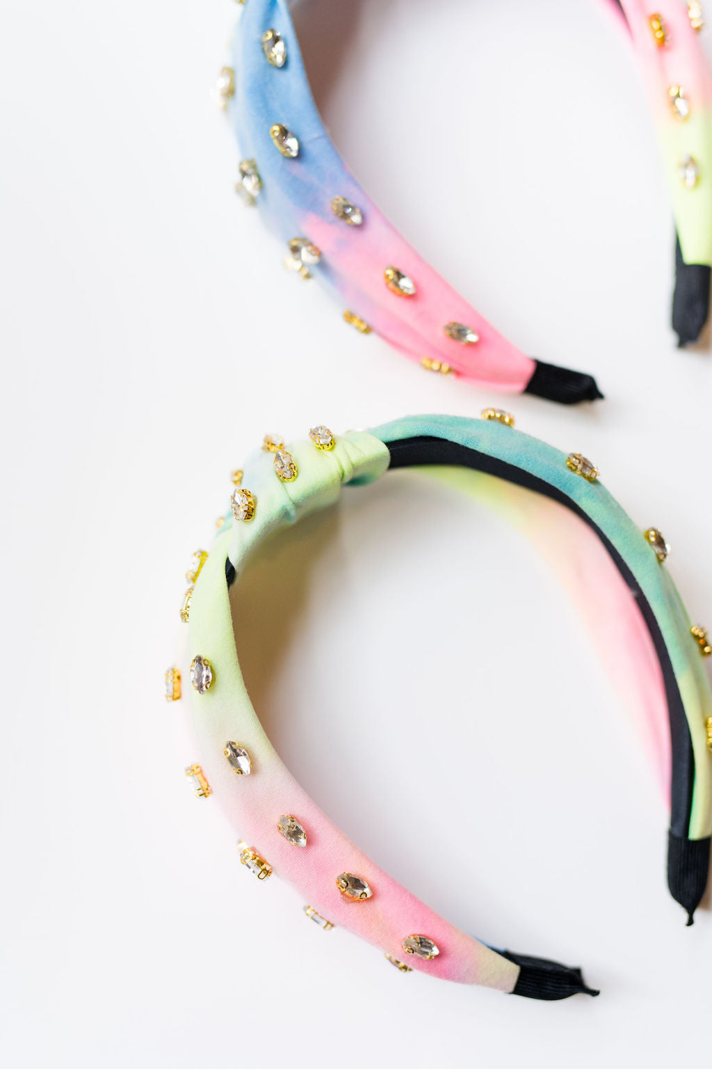 Tie Dye Rhinestone Knot Headband - Daydream