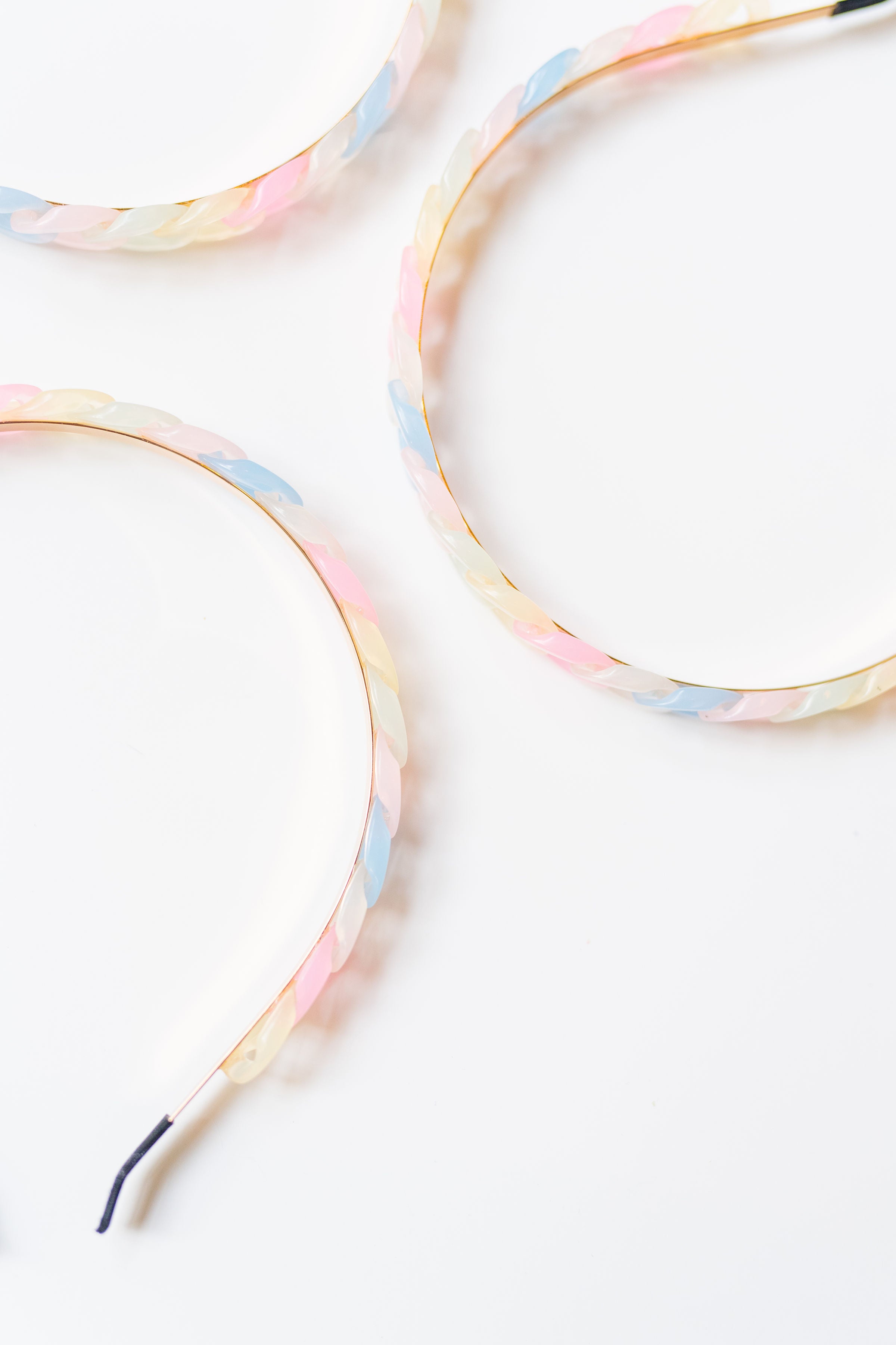 Glam Chain Headband - Clear Rainbow