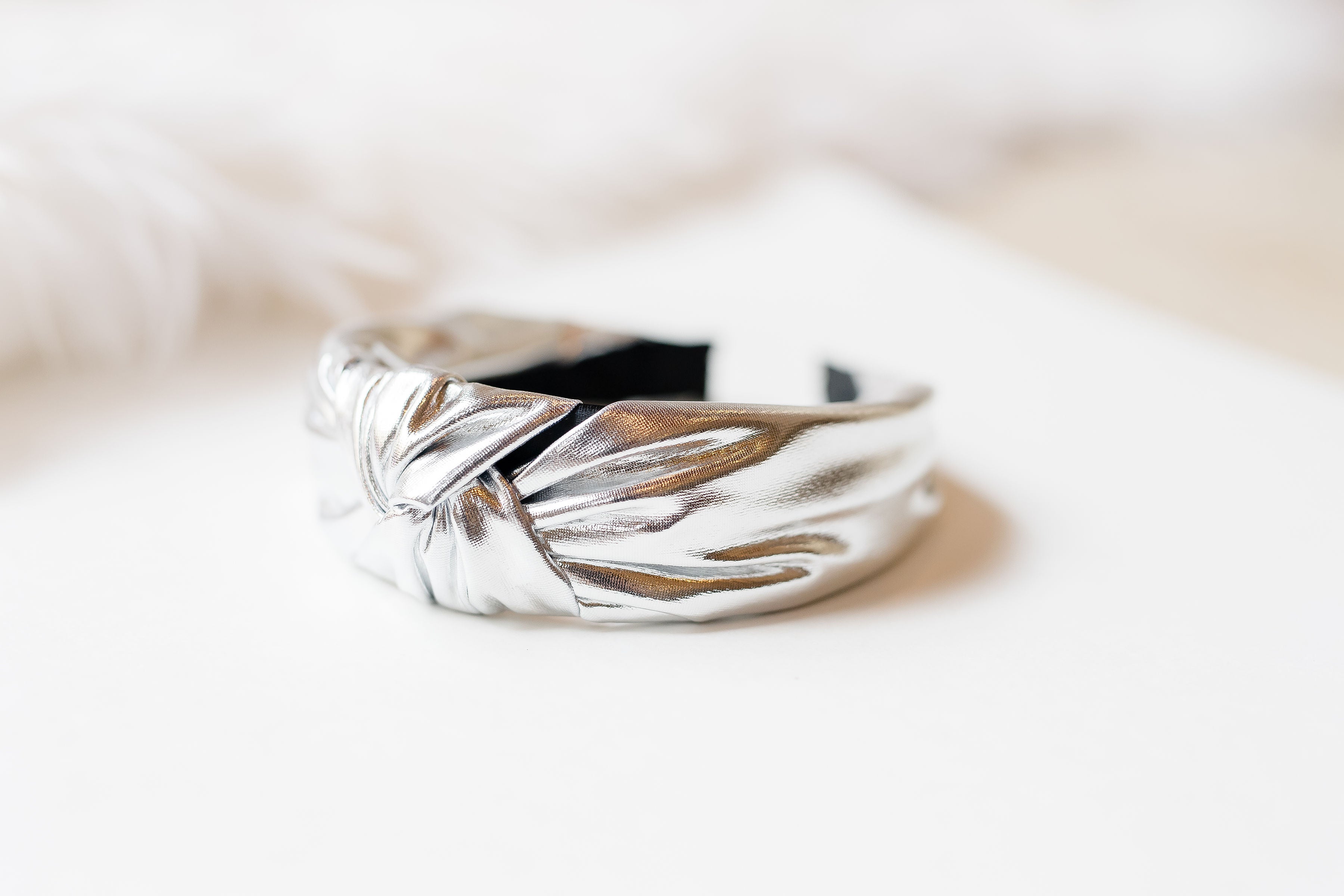 Lamé Knot Headband