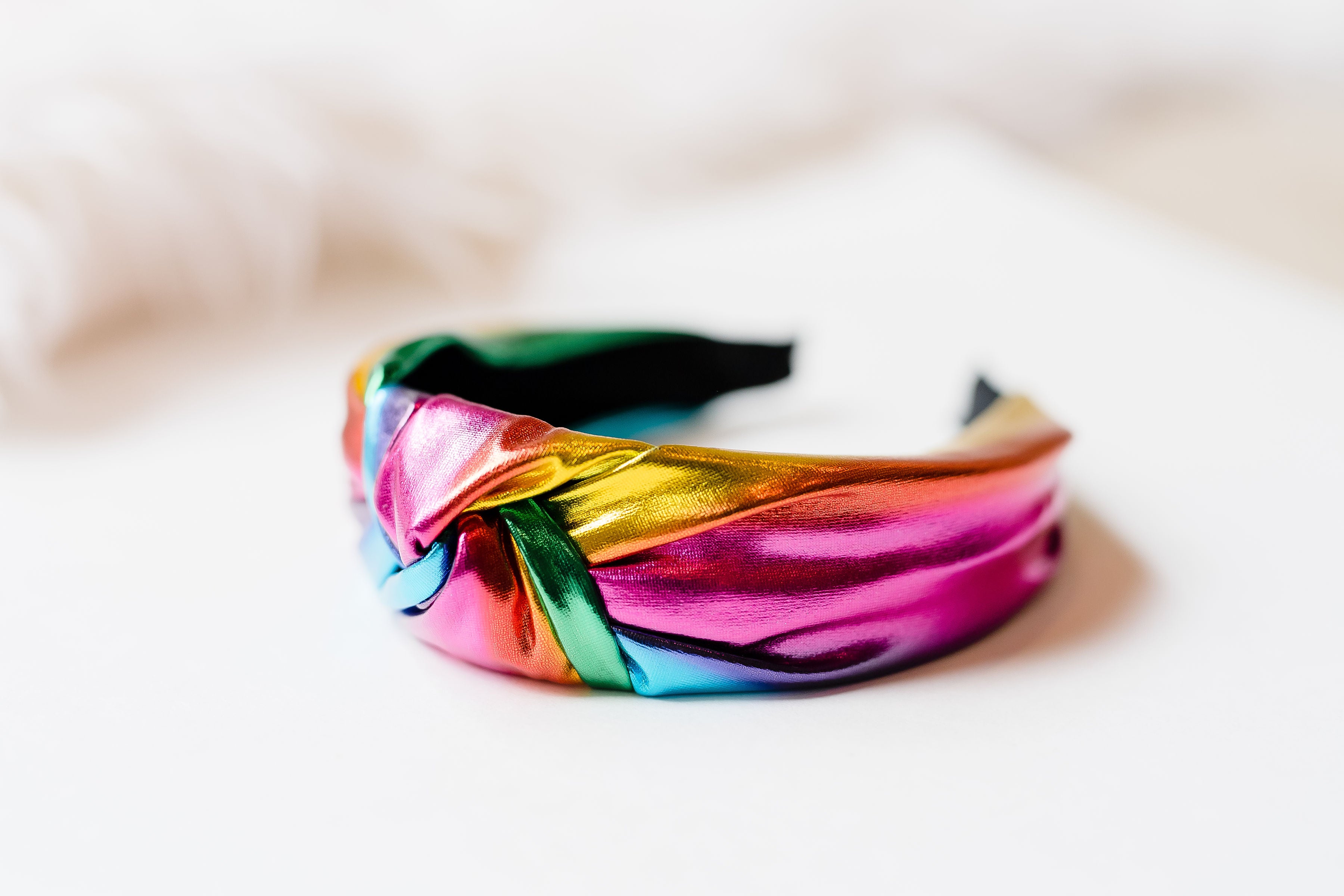 Lamé Knot Headband