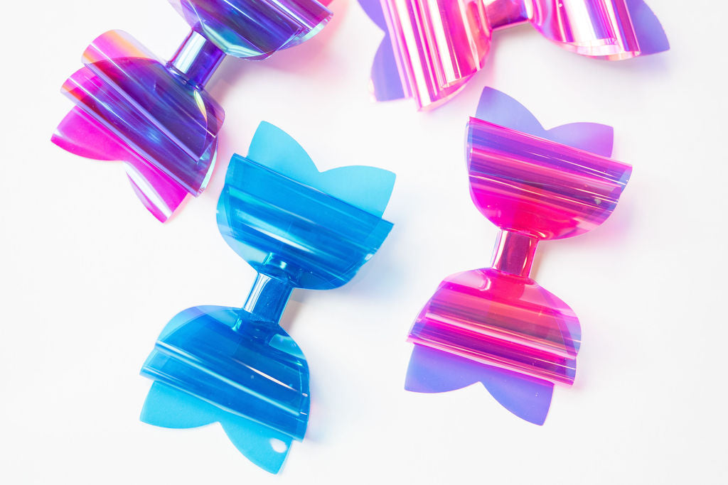 Waterproof Pool Bow - Holographic Pink