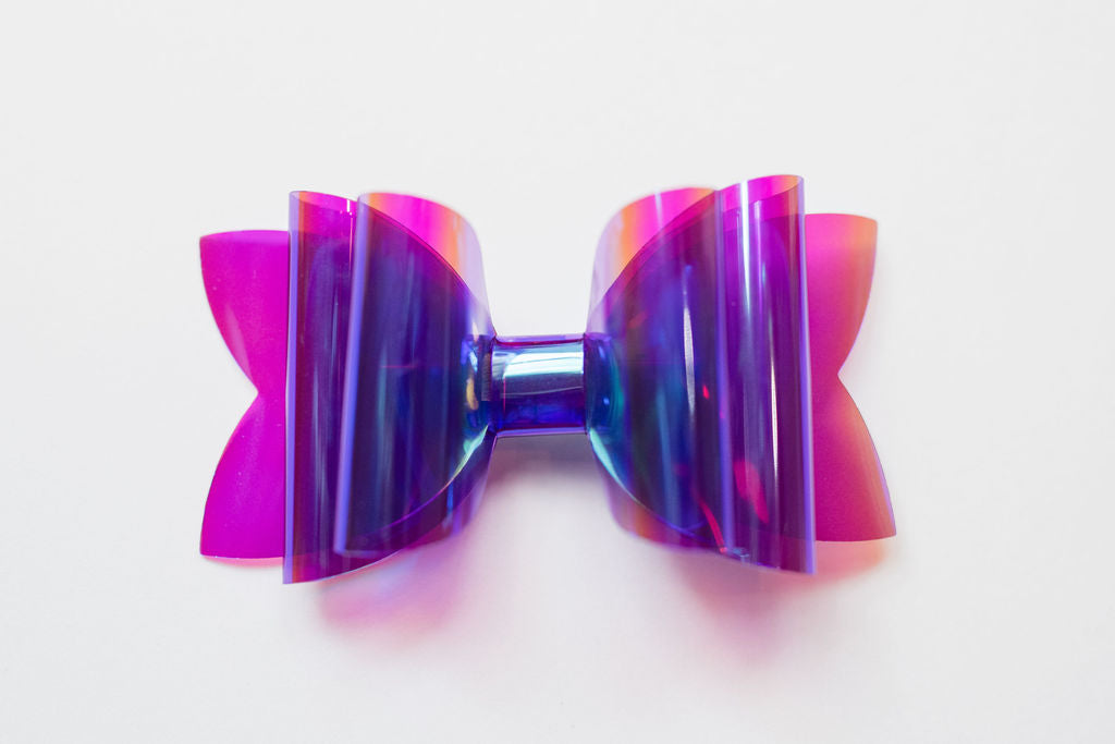 JELLIES Waterproof Pool Bow - Holographic Purple