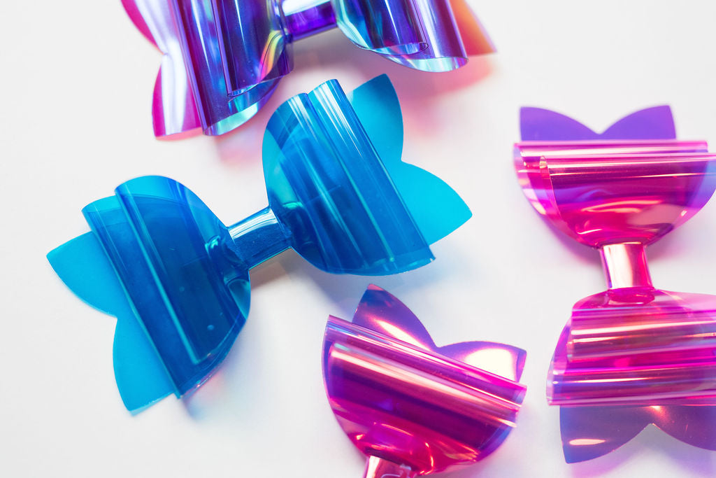 JELLIES Waterproof Pool Bow - Holographic Purple