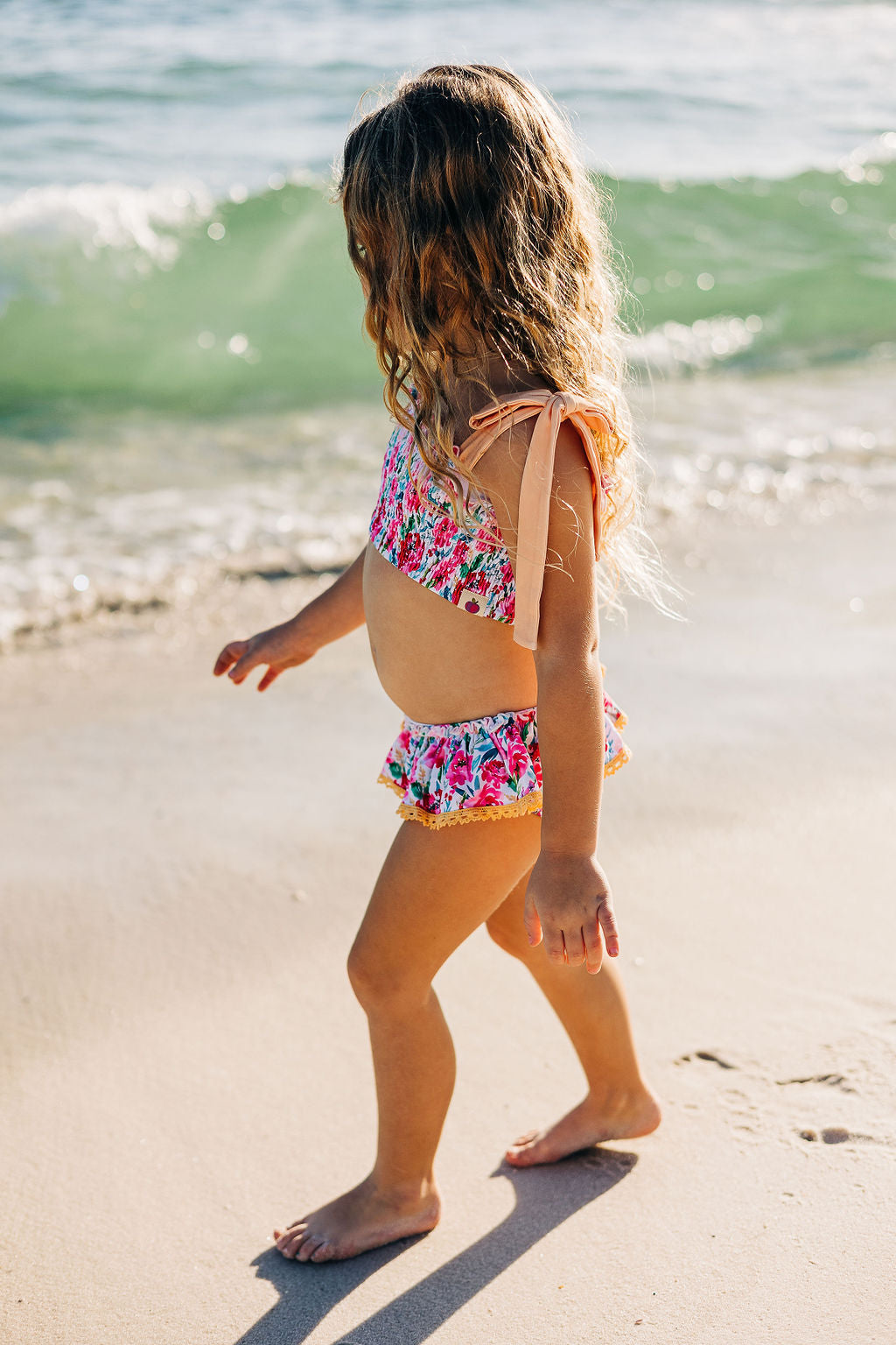 Waverly Shirred Swimsuit - Sakura Blossom