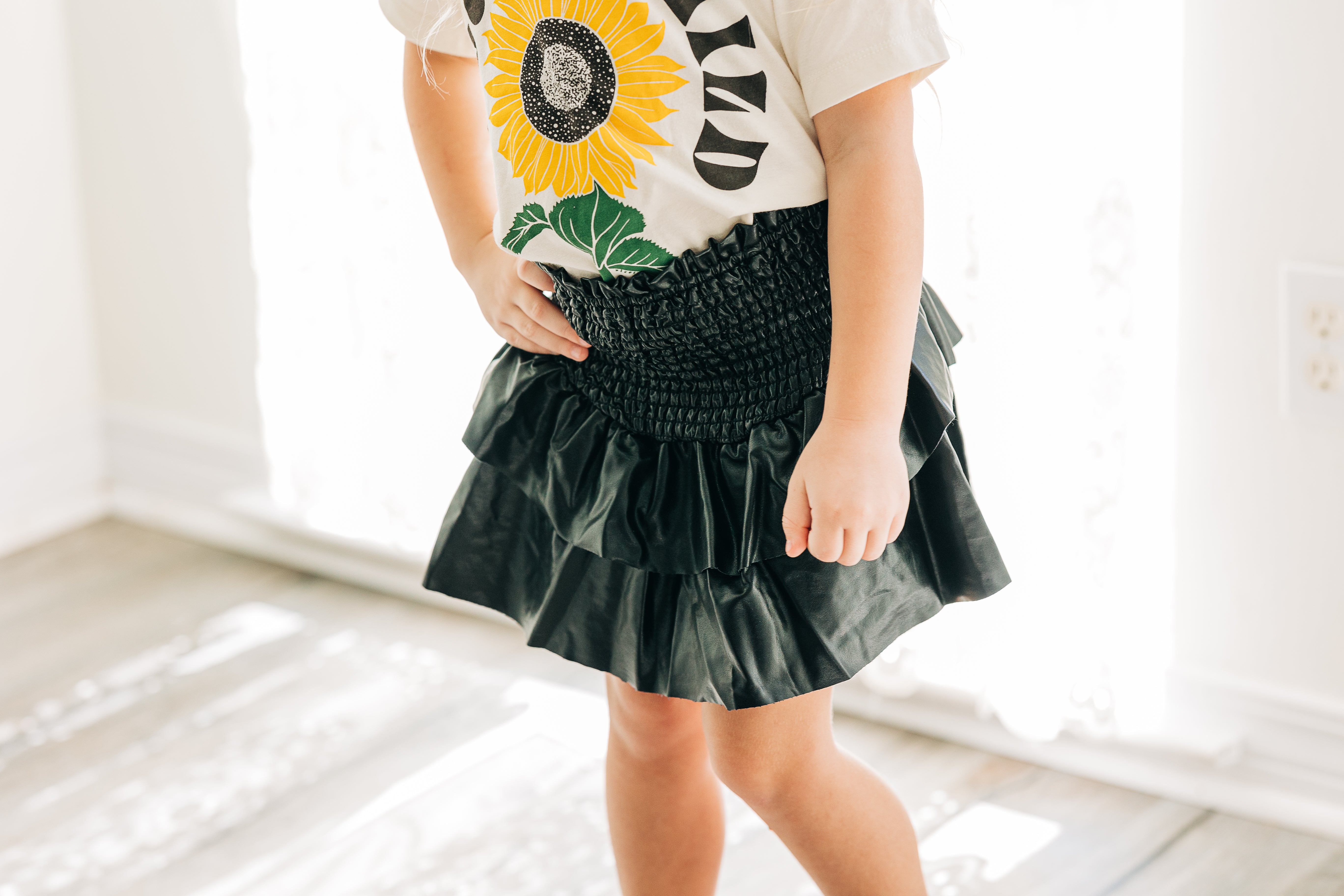 Blair Layer Skirt - Faux Leather