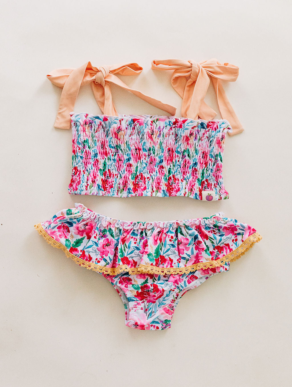 Waverly Shirred Swimsuit - Sakura Blossom