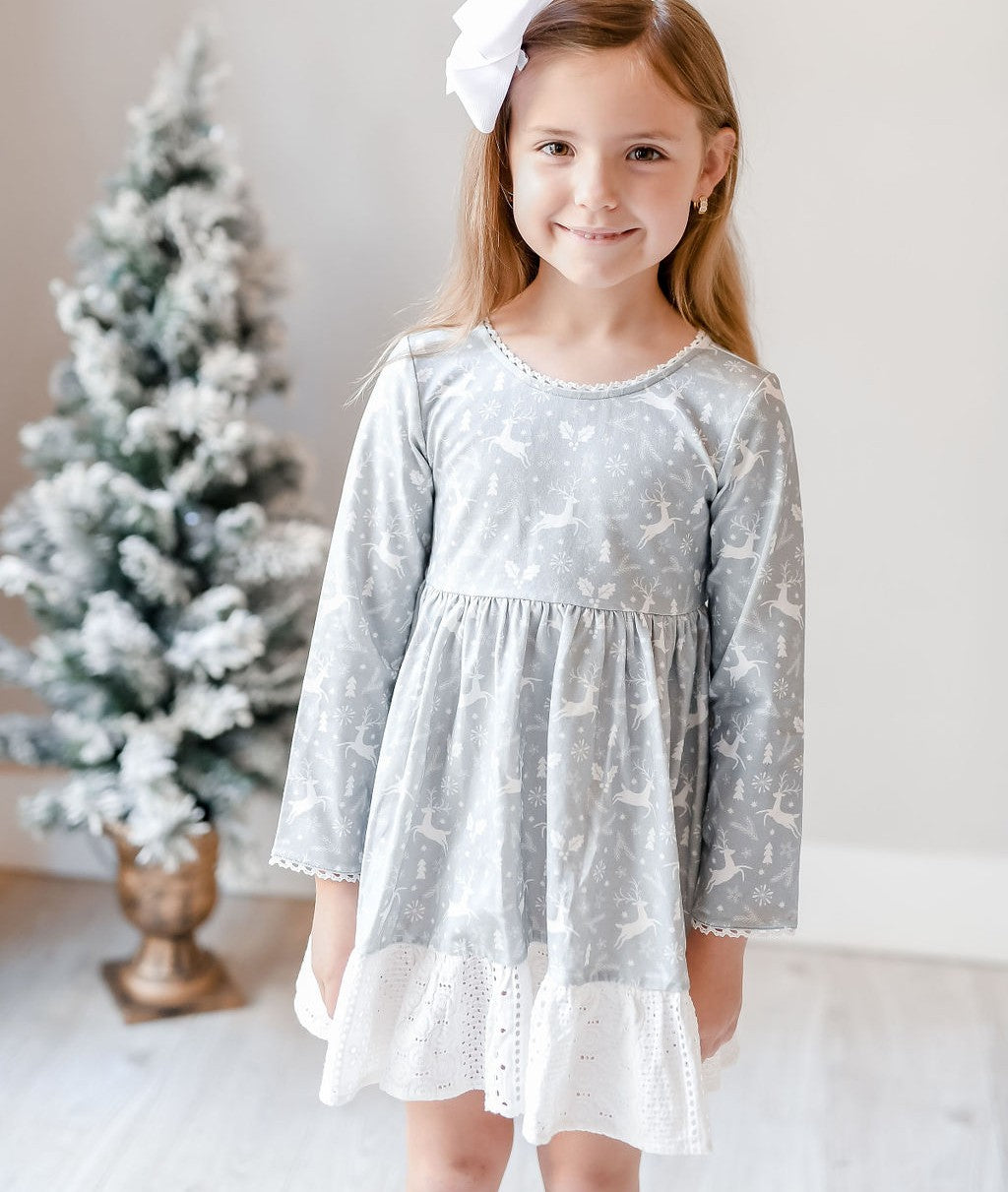 Elara Knit Dress - Reindeer Games (Final Sale)