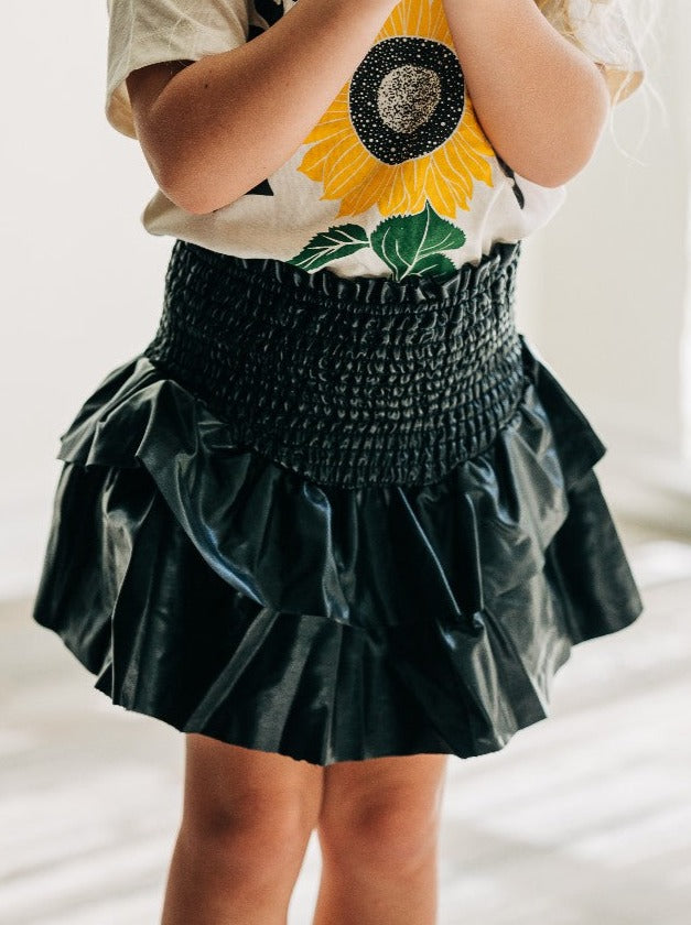 Blair Layer Skirt - Faux Leather