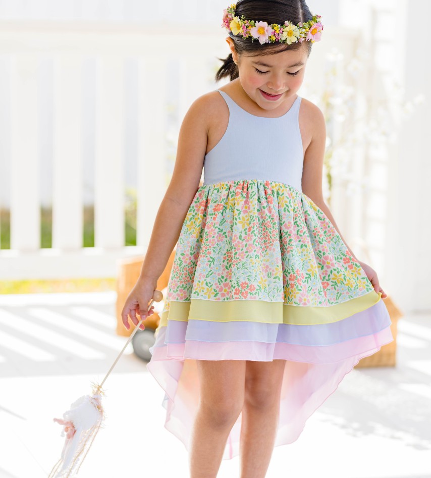 Zoe High-Low Dress - Cottontail