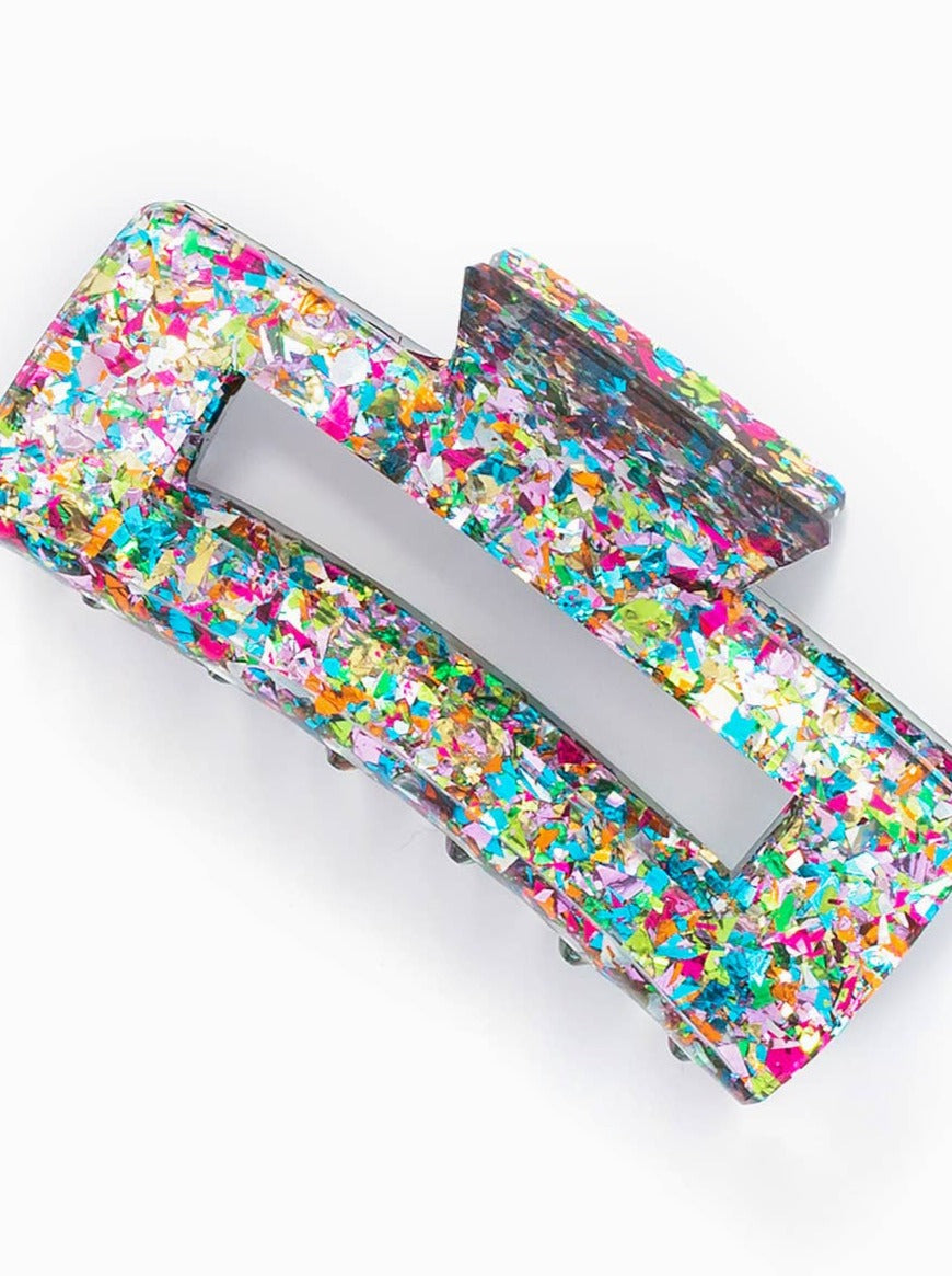 Colorful Confetti Claw Clip