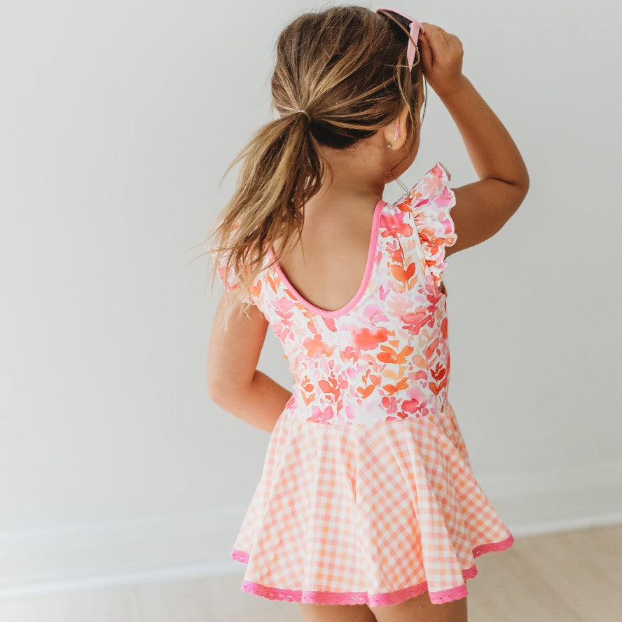 Farrah Leotard - Pink Grapefruit