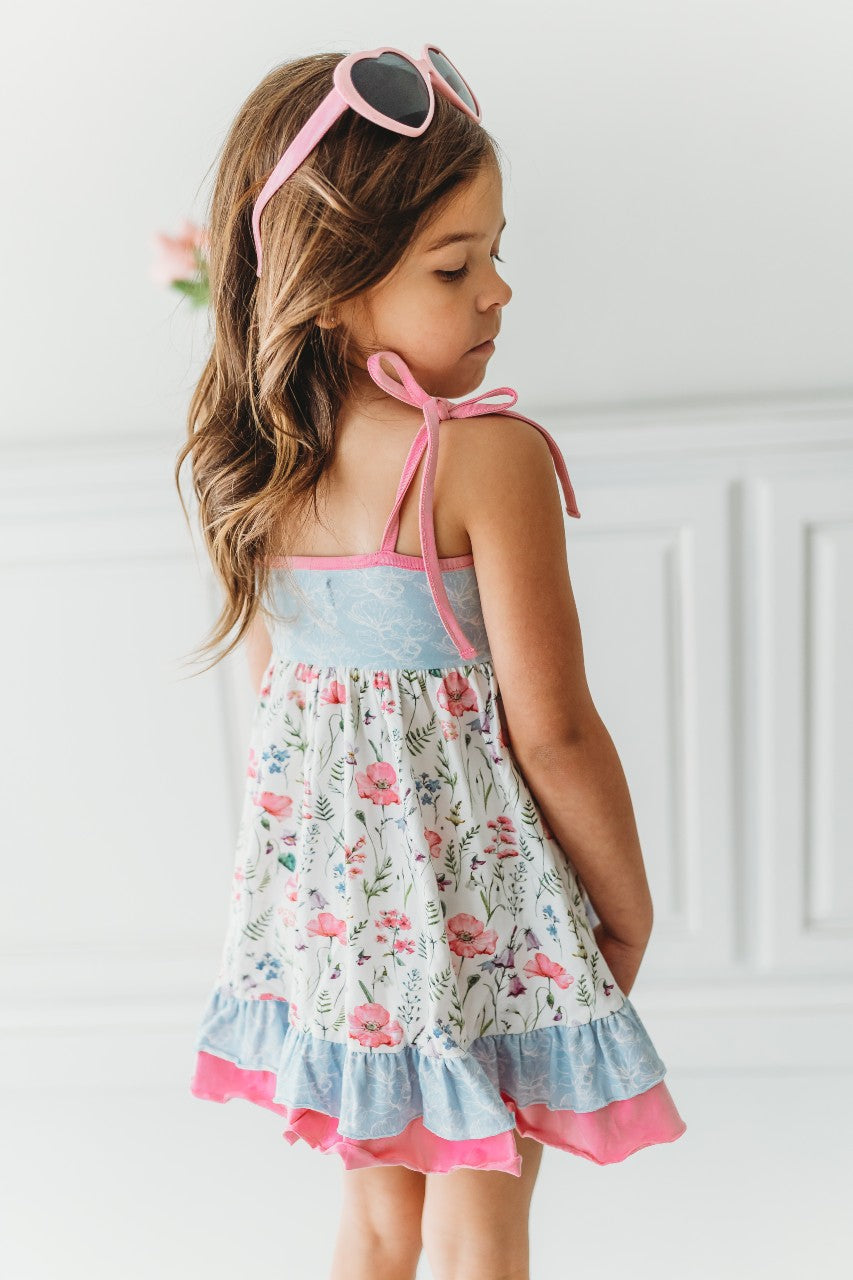 Margot Dress - Periwinkle Dew