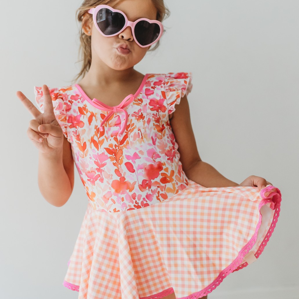 Farrah Leotard - Pink Grapefruit