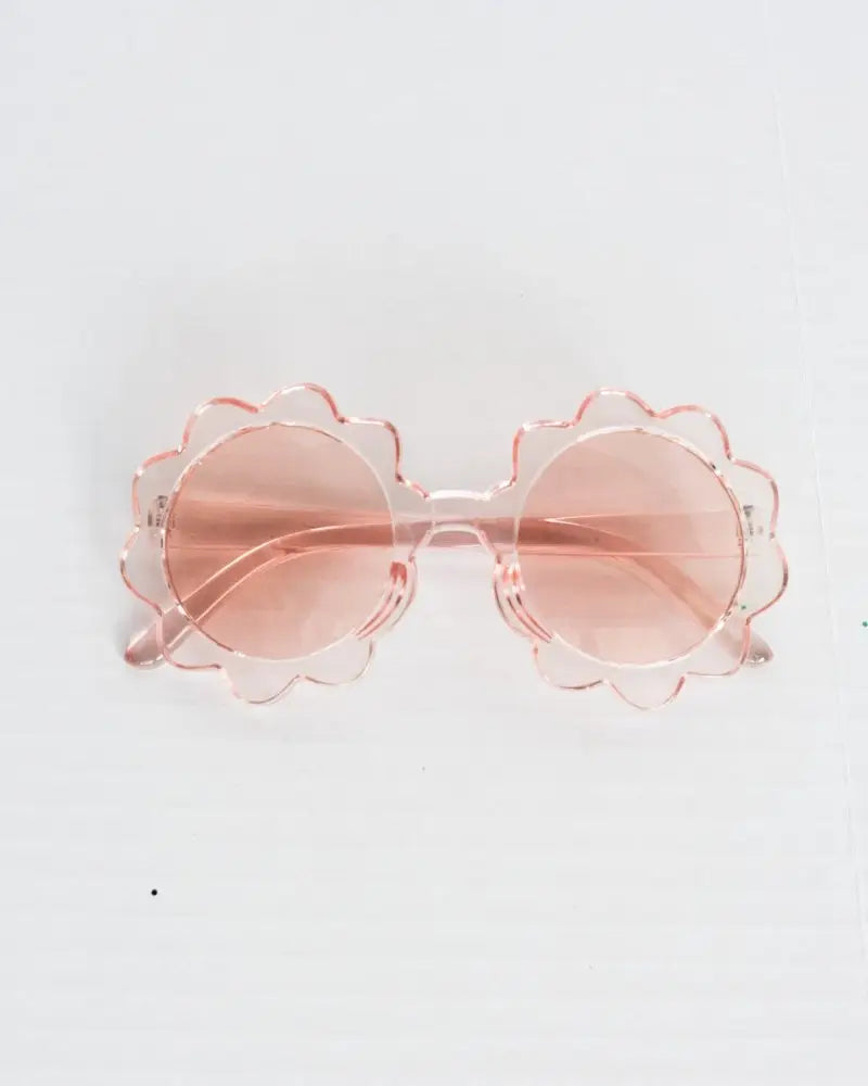 Round Sunburst Sunglasses - Lemonade Pink