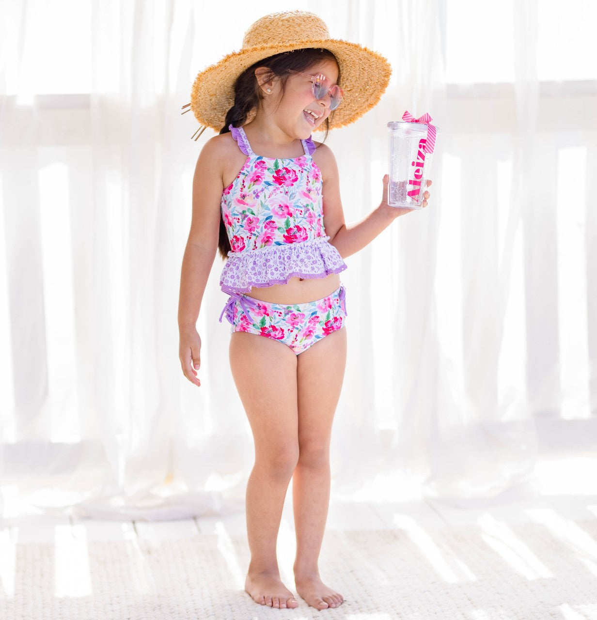 Selah Tankini Swimsuit - Sakura Blossom