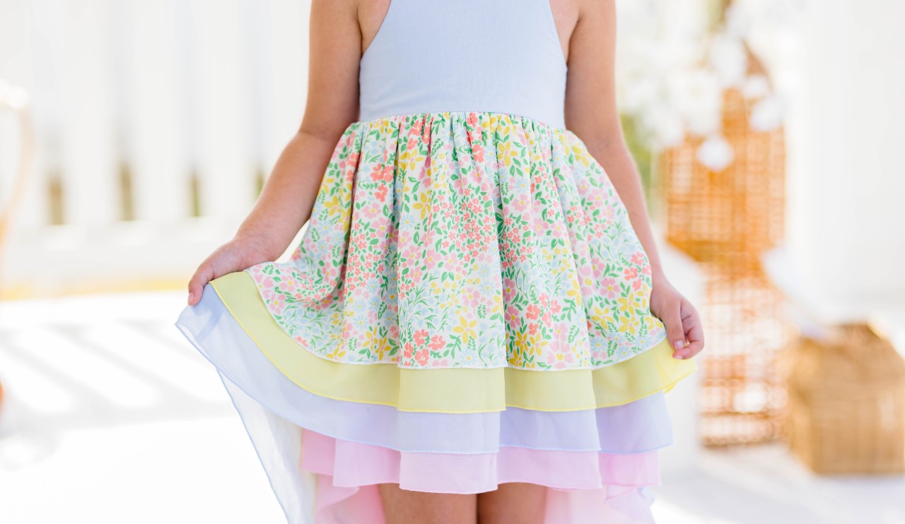 Zoe High-Low Dress - Cottontail