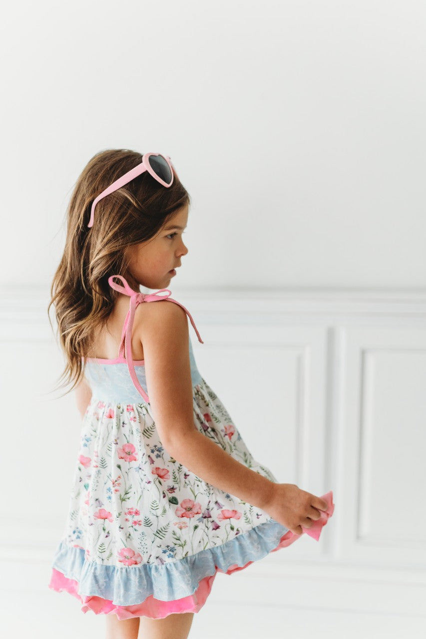 Margot Dress - Periwinkle Dew