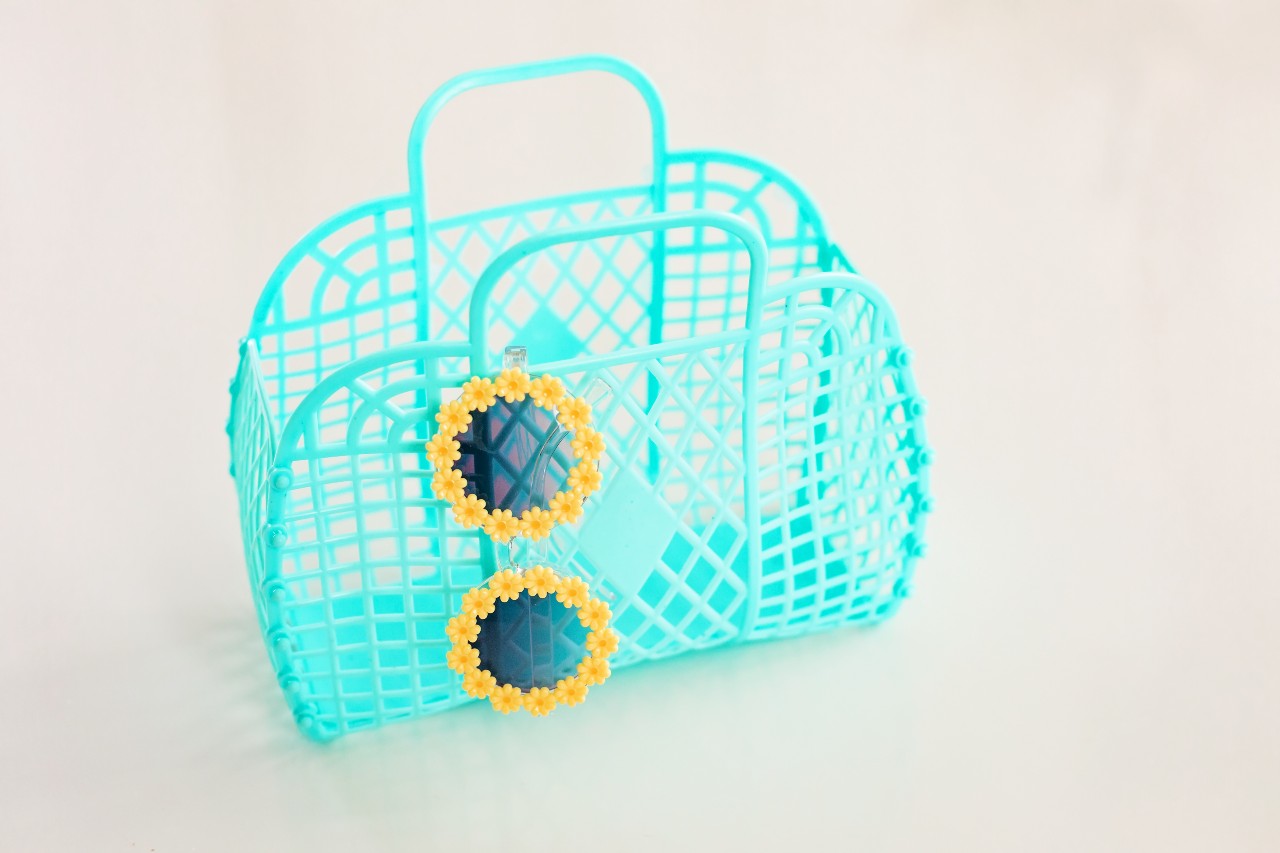 Retro Basket Jelly Bag - Baby Blue – Cheeky Plum