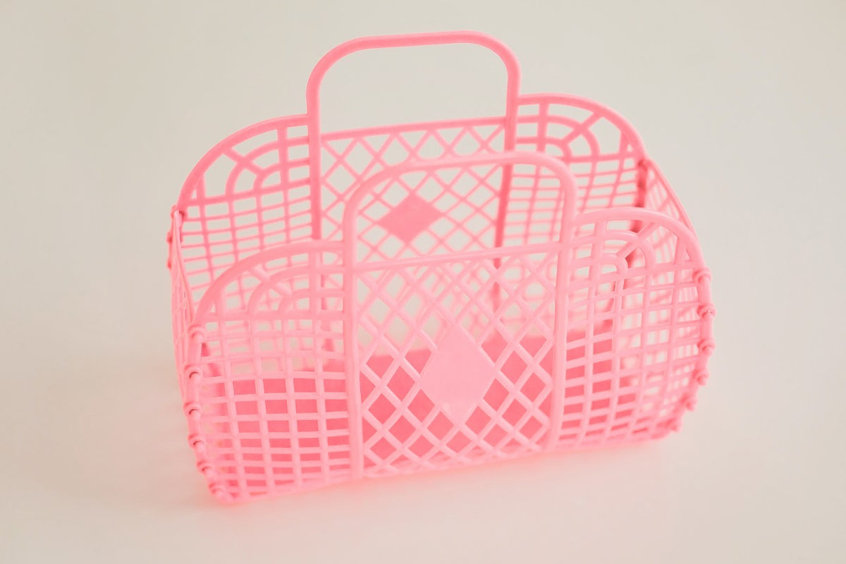 Retro Basket Jelly Bag - Pink – Cheeky Plum