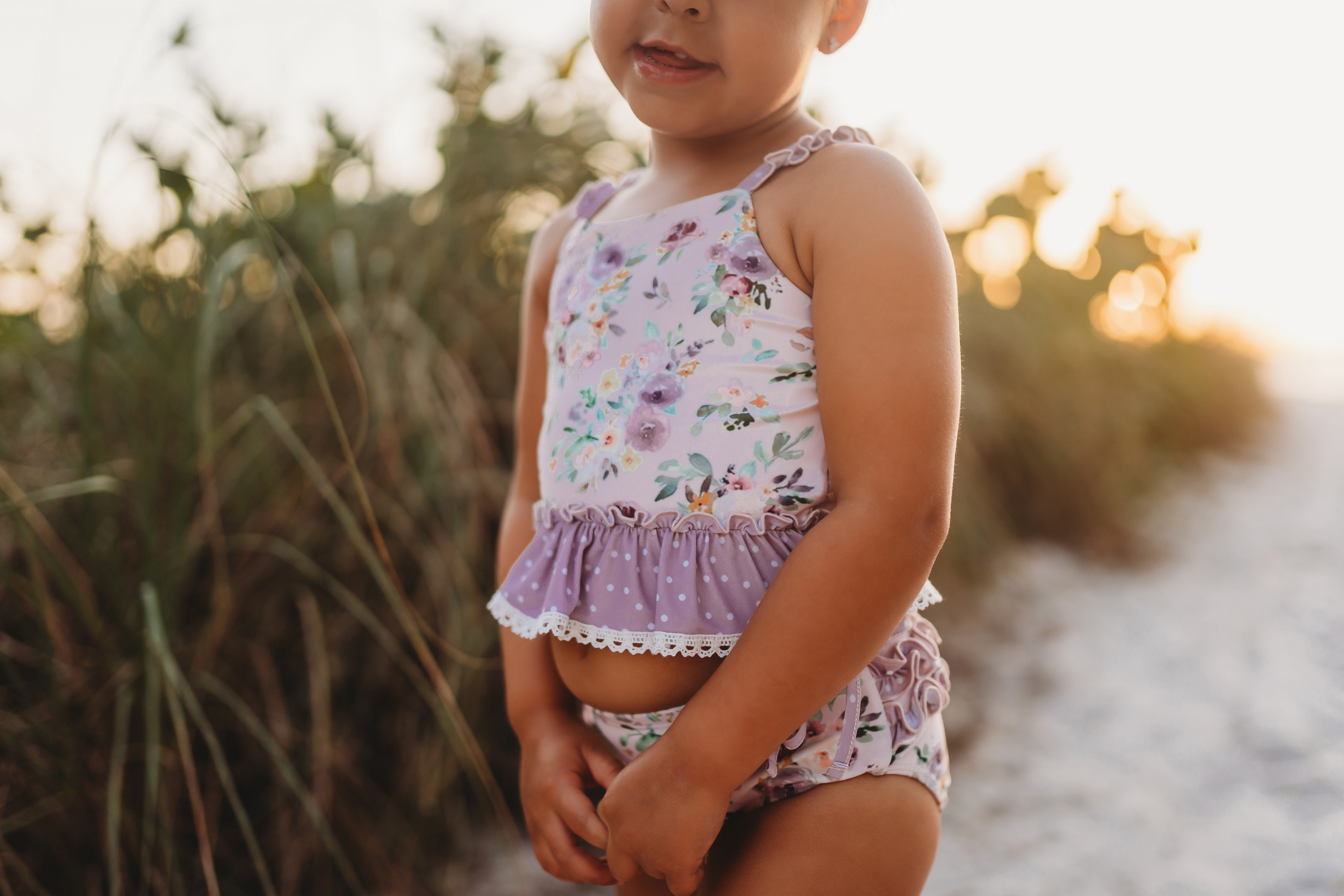 Selah Tankini Swimsuit - Violet Breeze