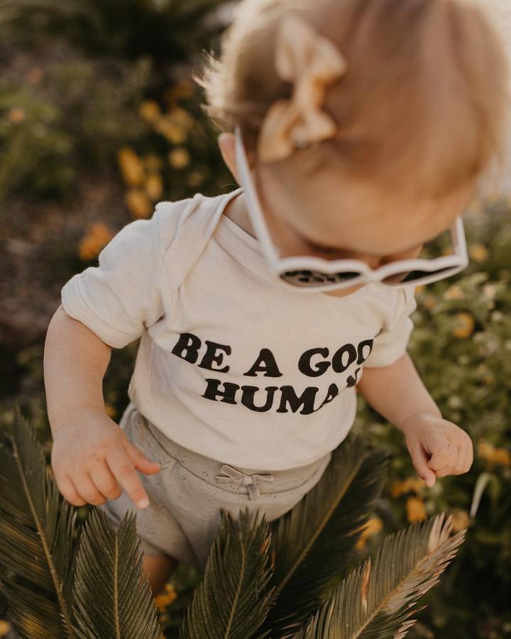 Be a Good Human Tee - Vintage Style