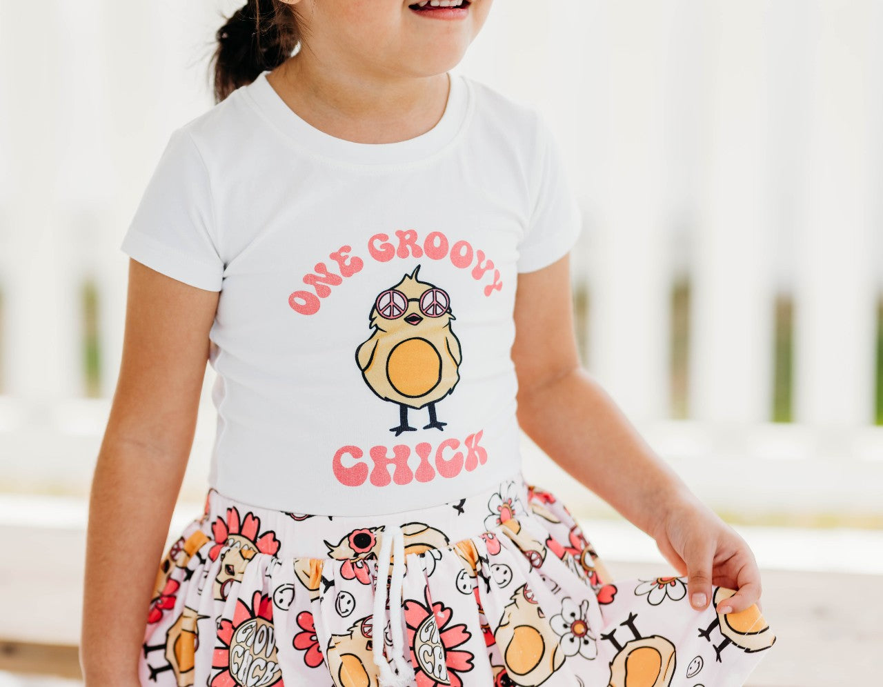 Groovy Chick Tee - Vintage Style (Runs Small) (Final Sale)