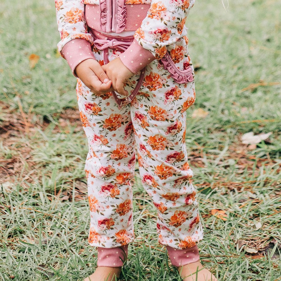 Isla Jogger Bottoms Pressed Flower (Runs Small) Cheeky Plum