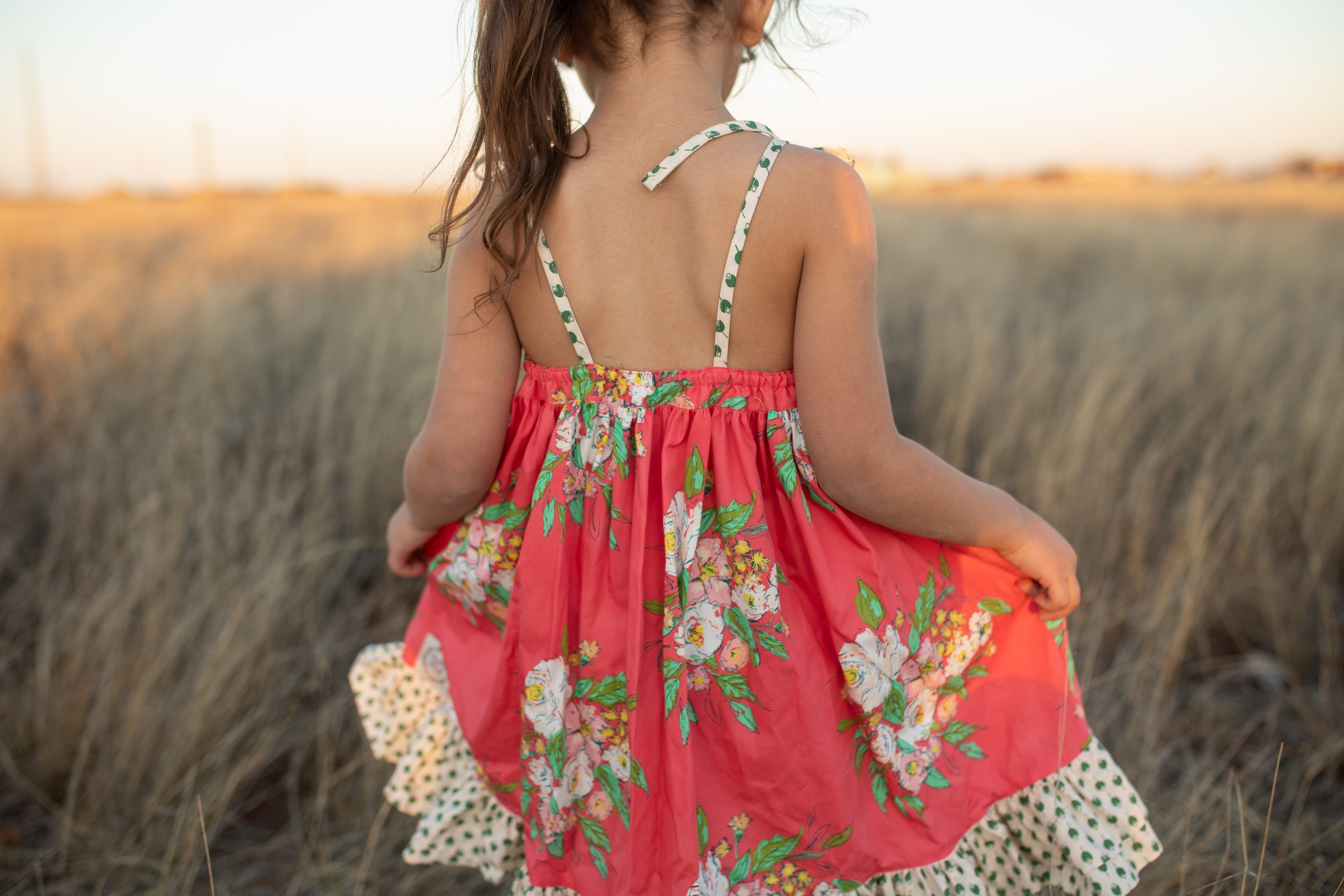 Sadie Dress - Coral Crush