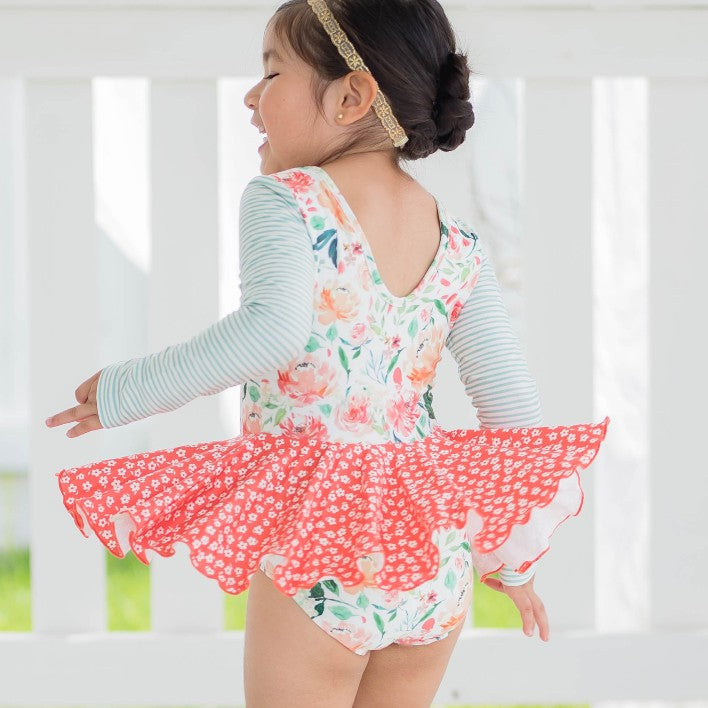 Cheeky Plum Farrah Leotard - Calypso, Dance, Gymnastics, Ballet, Tumble,  Girl/Toddler, Running Small (6Y)