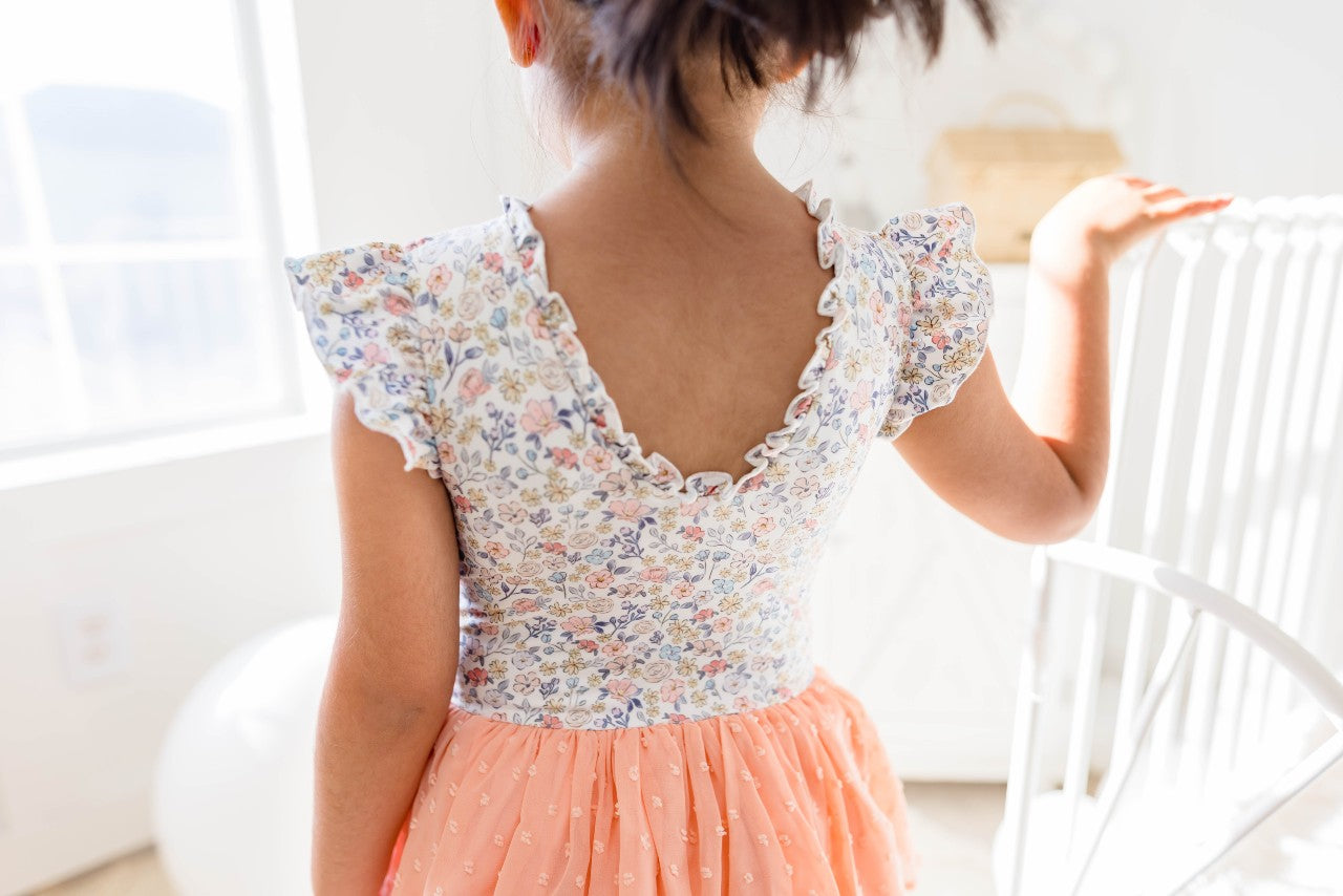 Farrah Leotard - Coral Crush