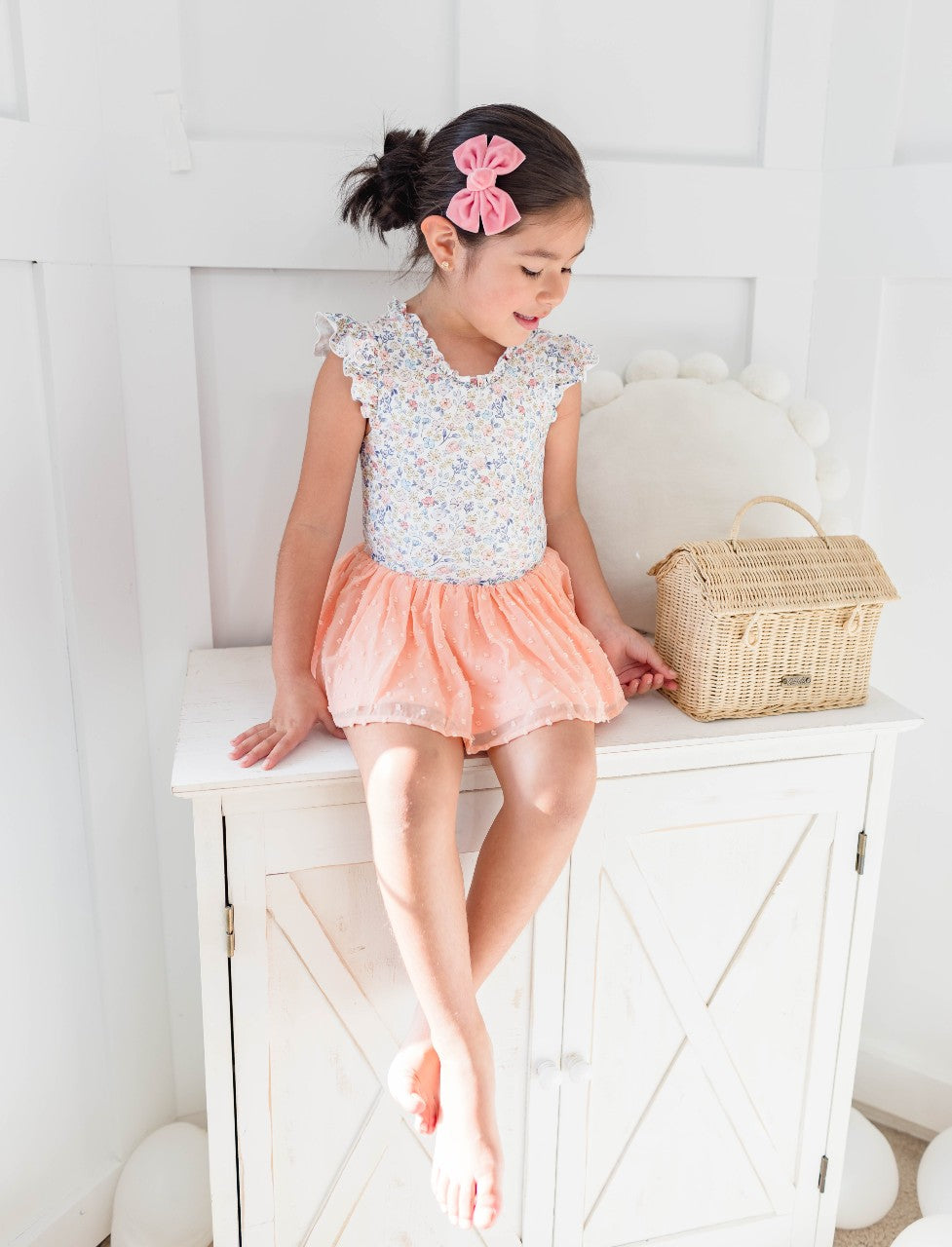 Farrah Leotard - Coral Crush