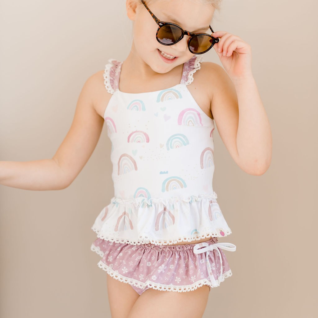 Selah Tankini Swimsuit - Over the Rainbow