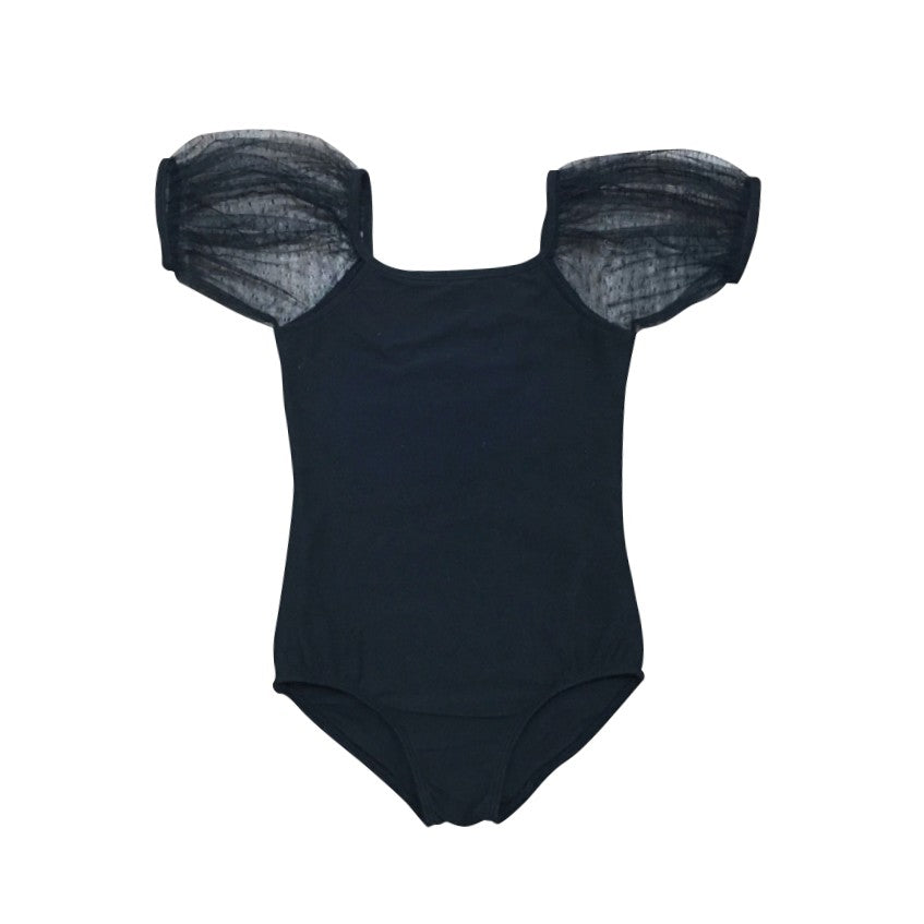 Mesh Leotard - Black Onyx