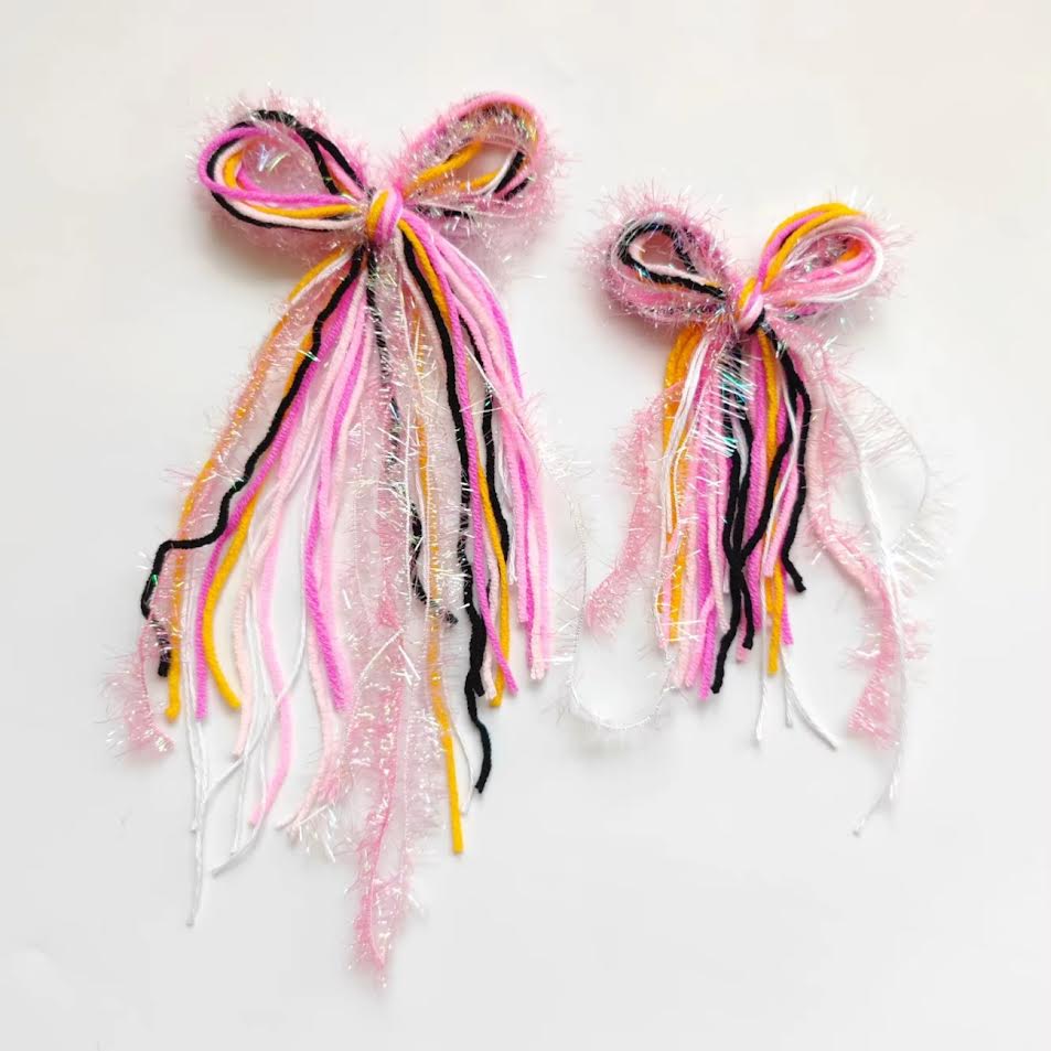 Textured Hair Bow - Halloween Glow (Glow in the Dark!)