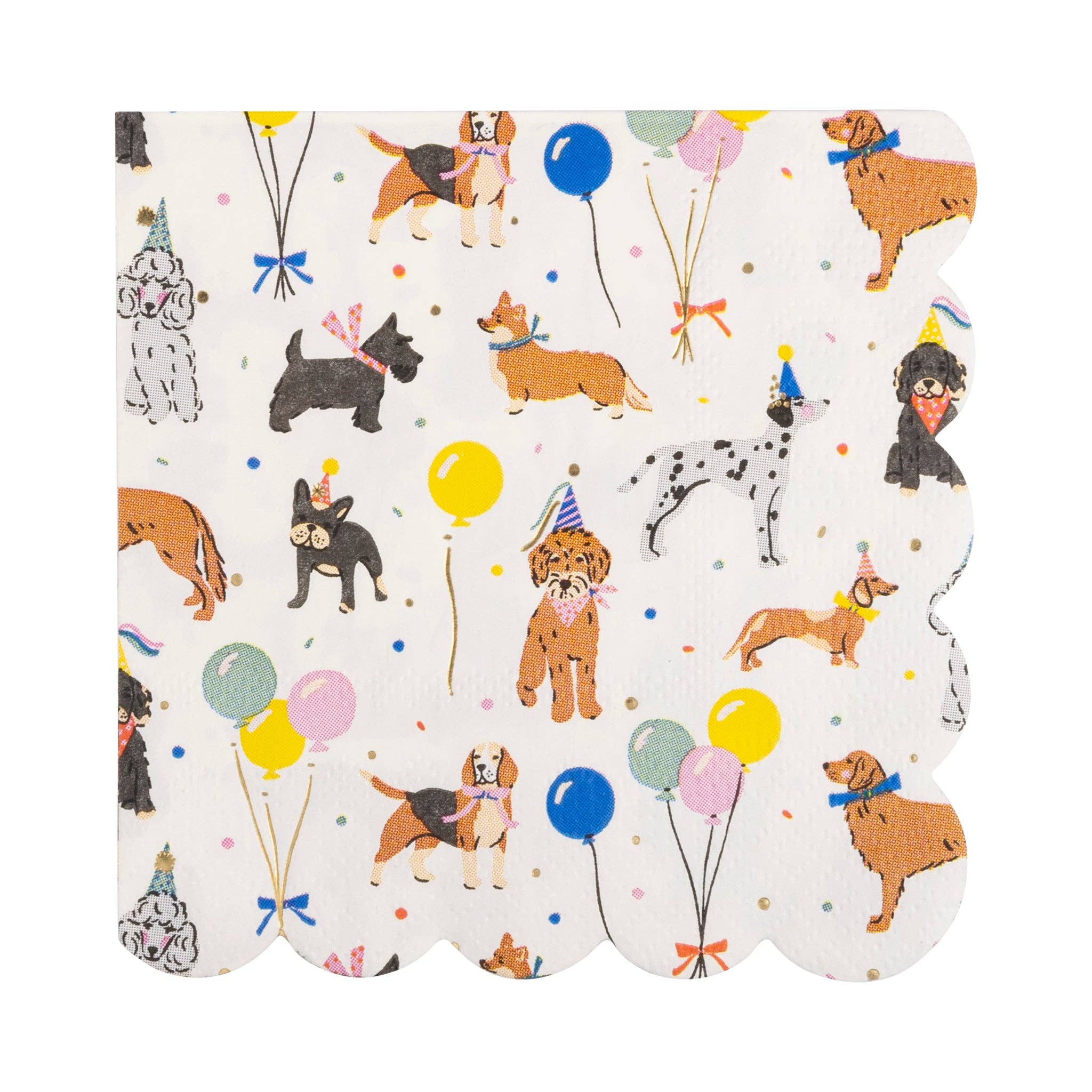 Dog Party Cocktail Napkin - 18 PK