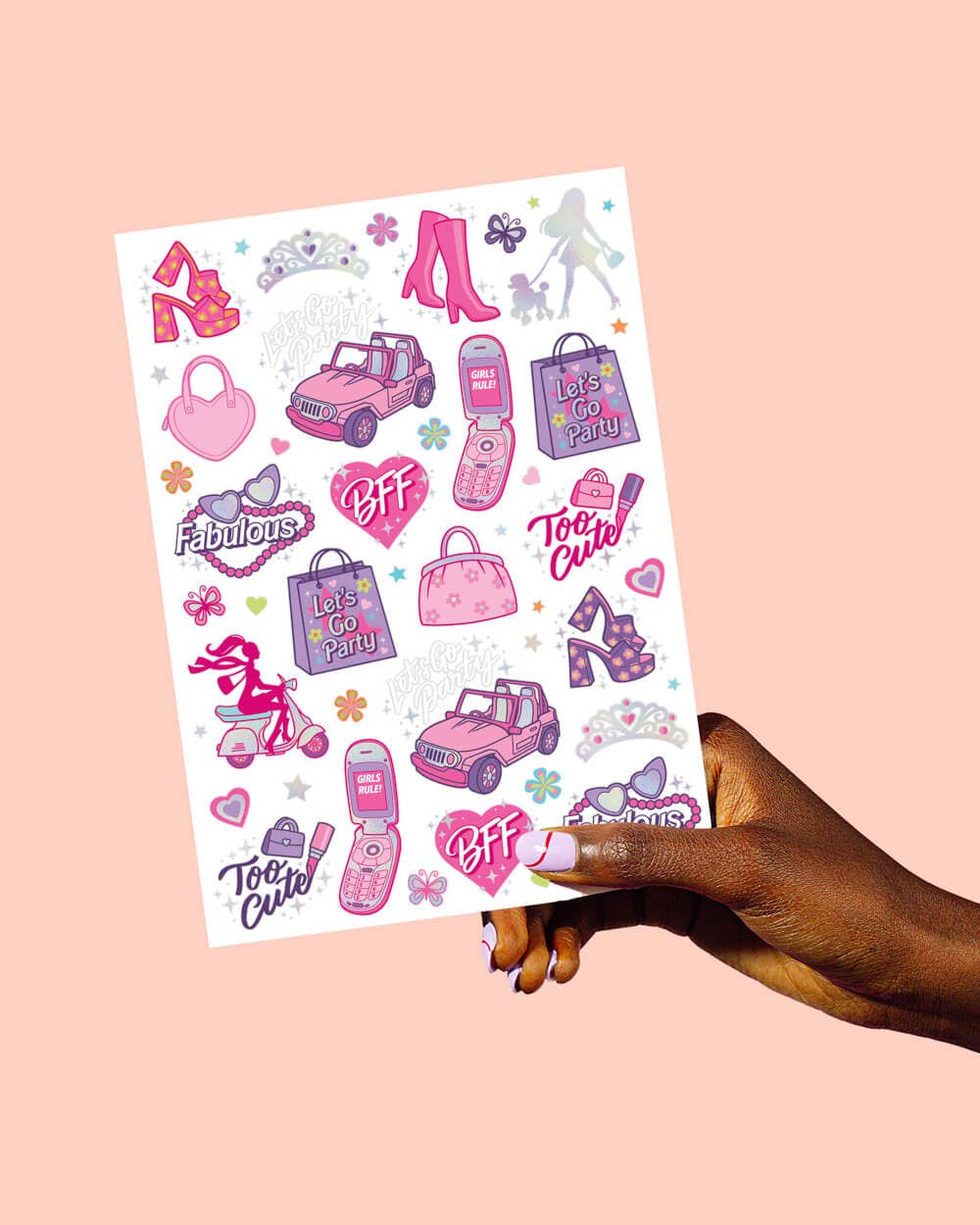 Kids Barbie Temporary Tattoos