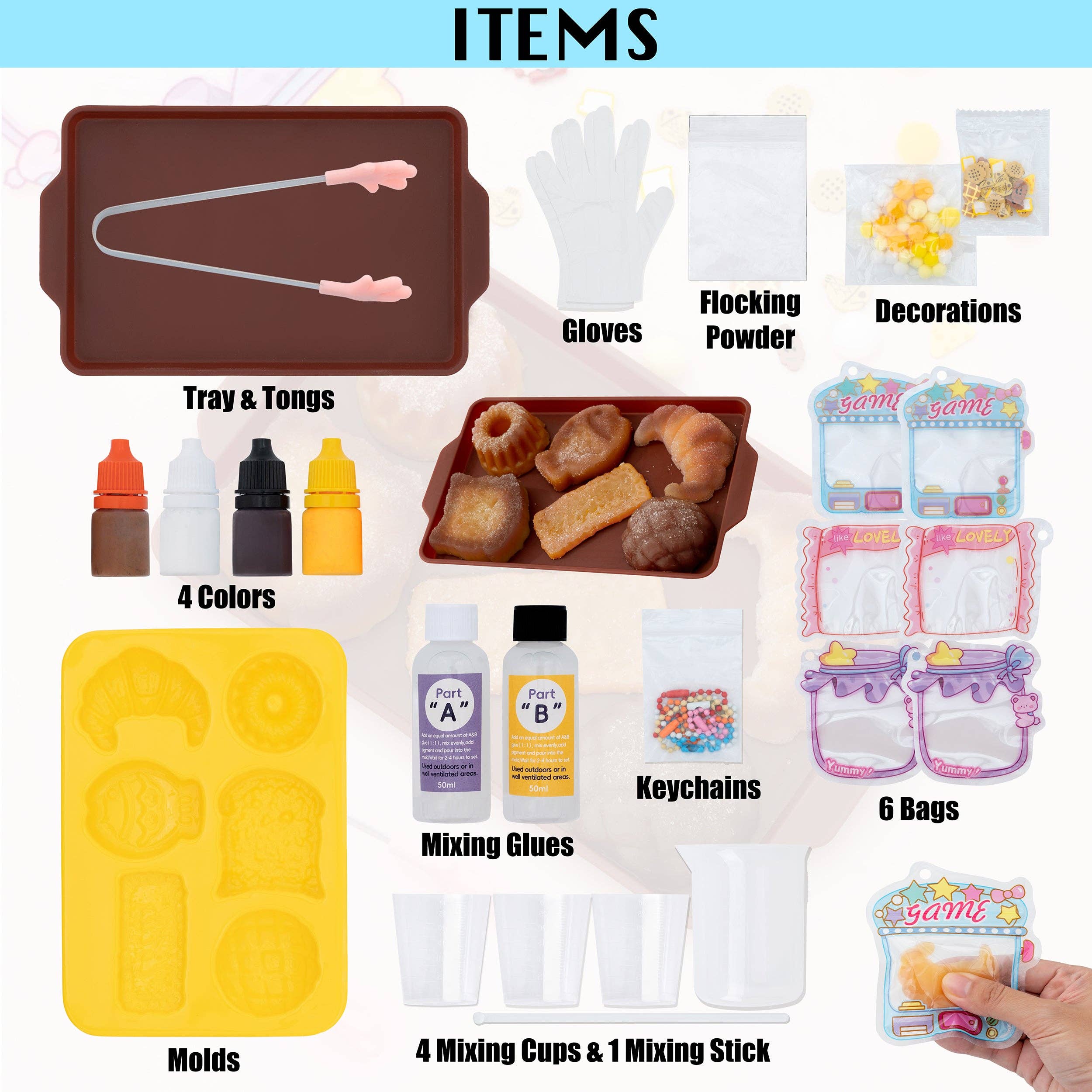 Squishy Making Kit (Bakery Set)